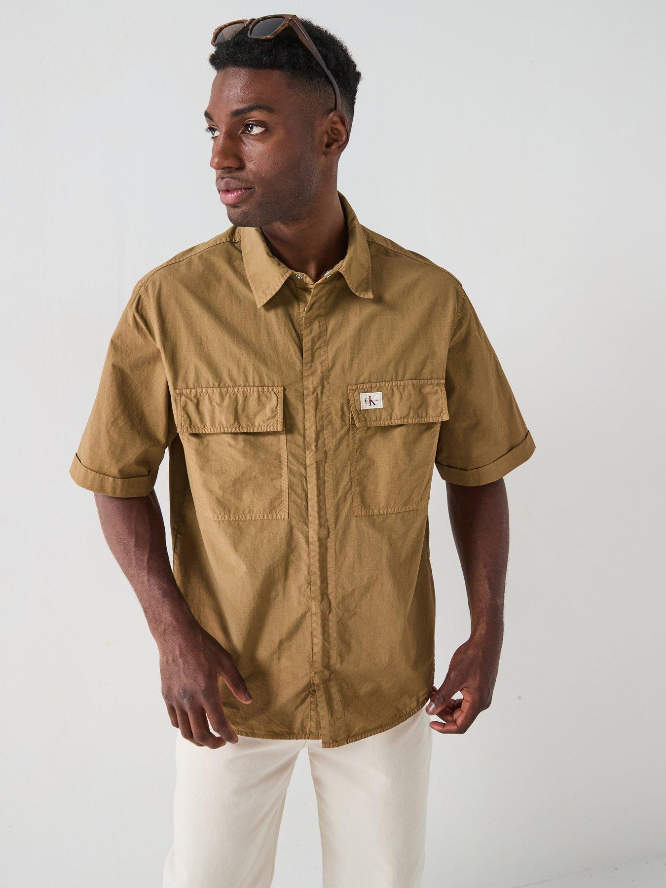 calvin-klein-jeans-garment-dye-short-sleeve-shirt-beige
