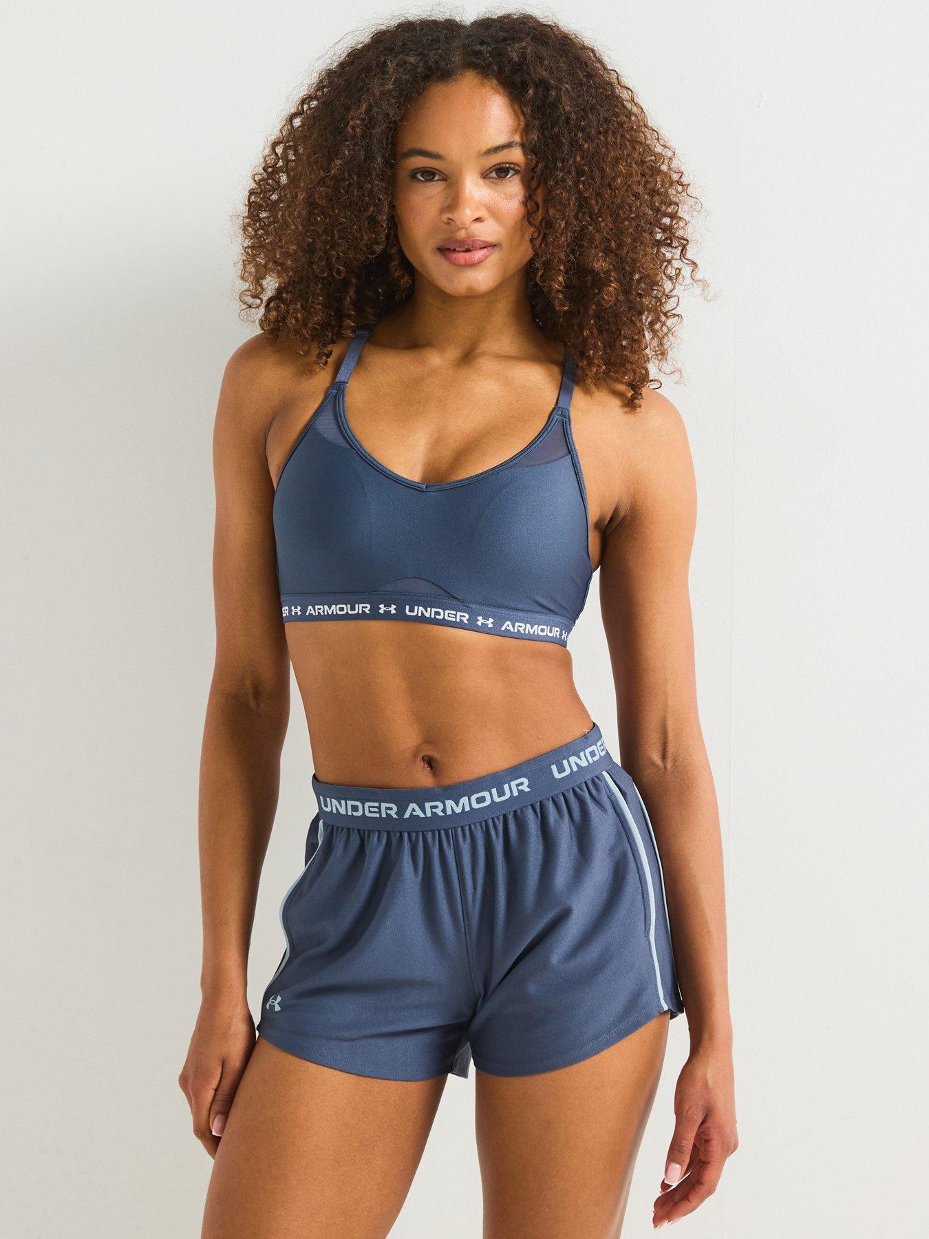  image of under-armour-womens-training-tech-play-up-shorts-grey