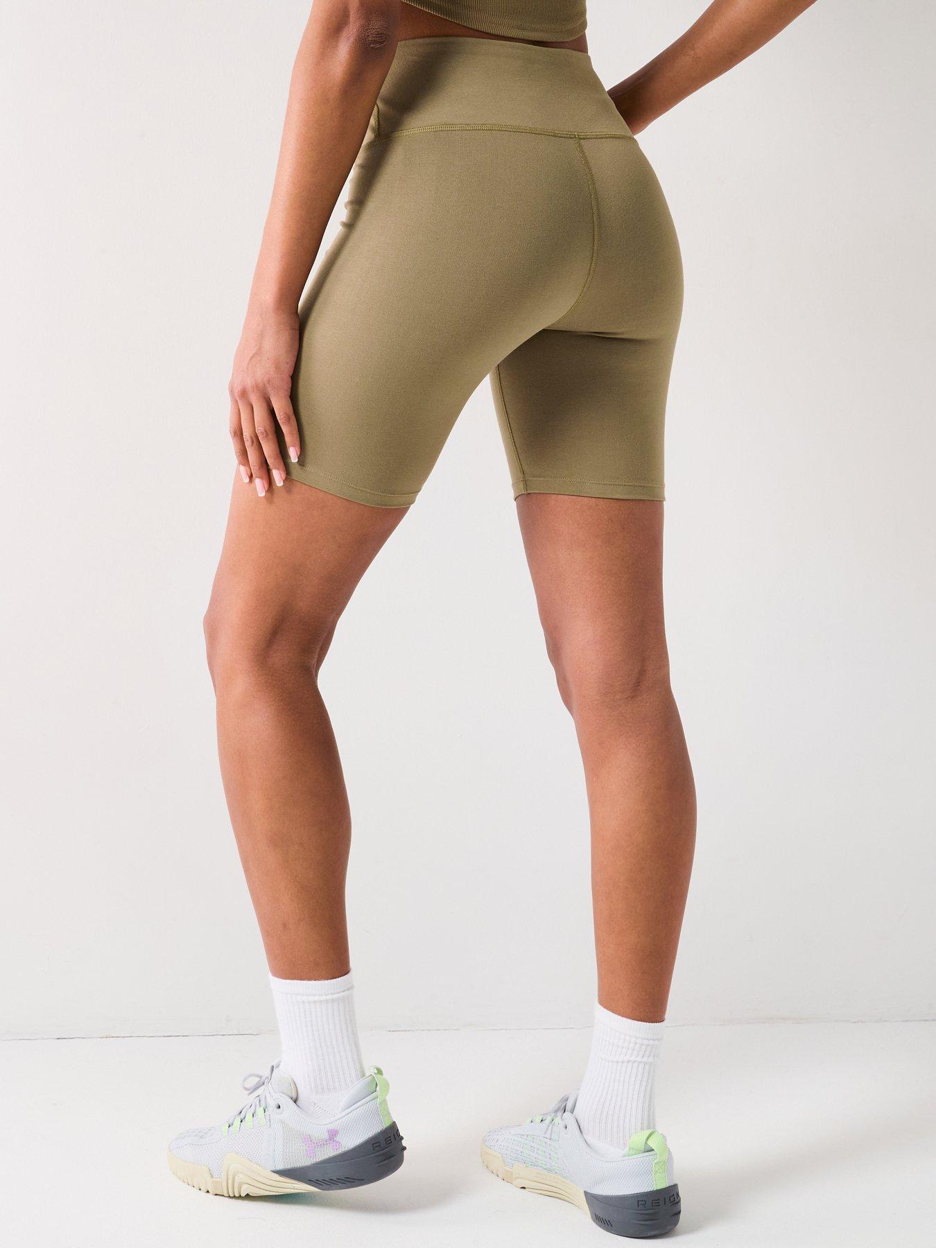  image of under-armour-womens-training-rival-7-inch-bike-shorts-green