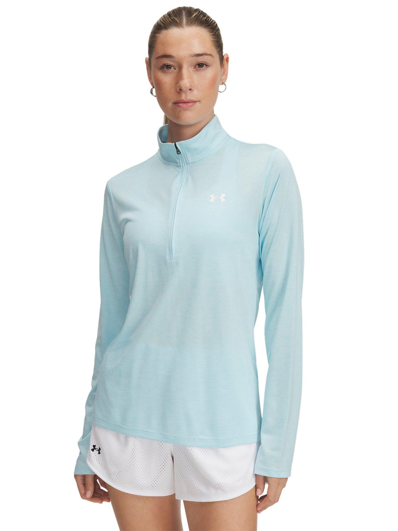  image of under-armour-womens-training-tech-twist-12-zip-top-stream