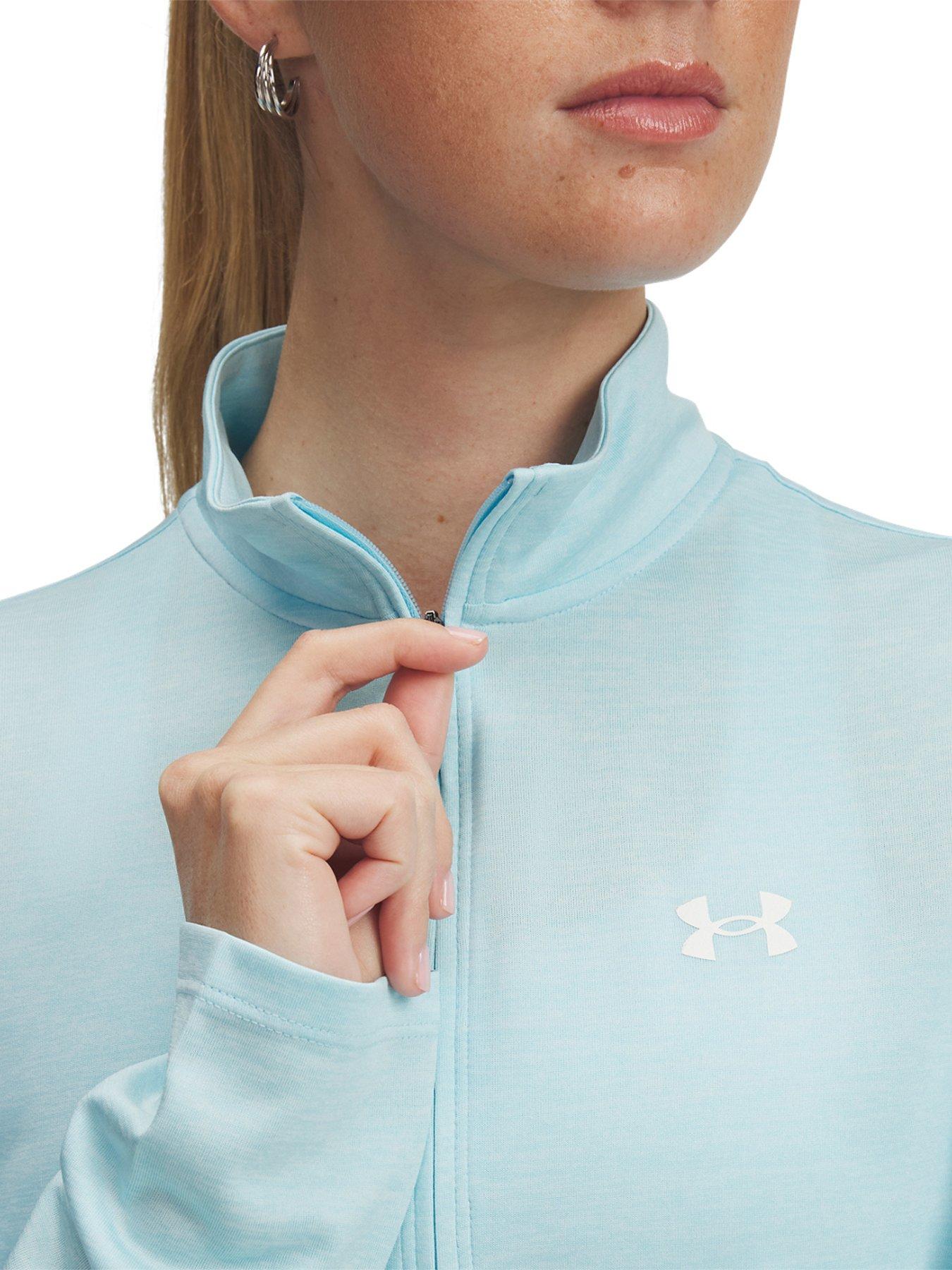  image of under-armour-womens-training-tech-twist-12-zip-top-stream