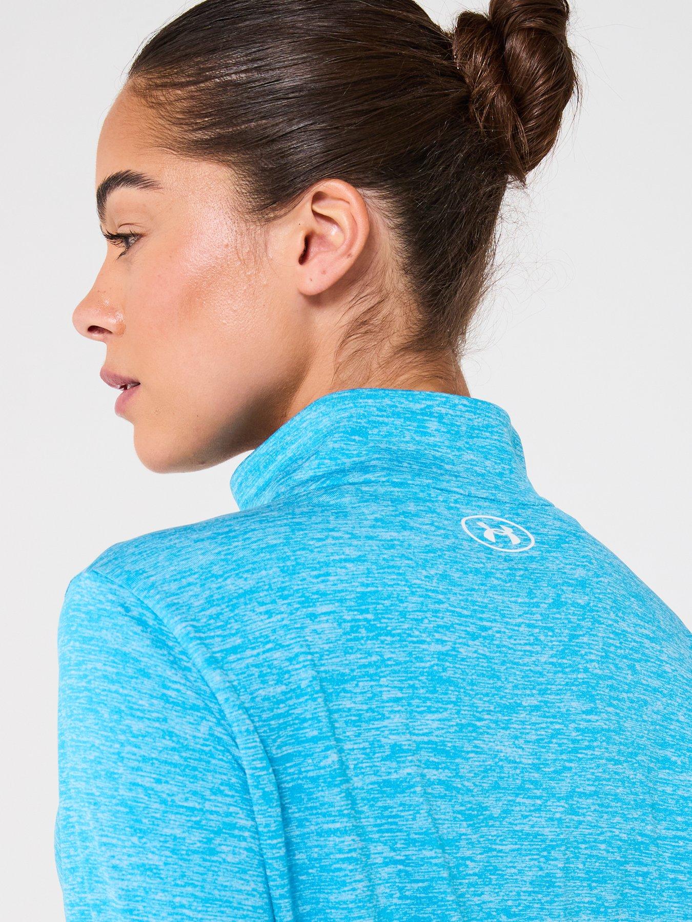  image of under-armour-womens-training-tech-twist-12-zip-top-blue