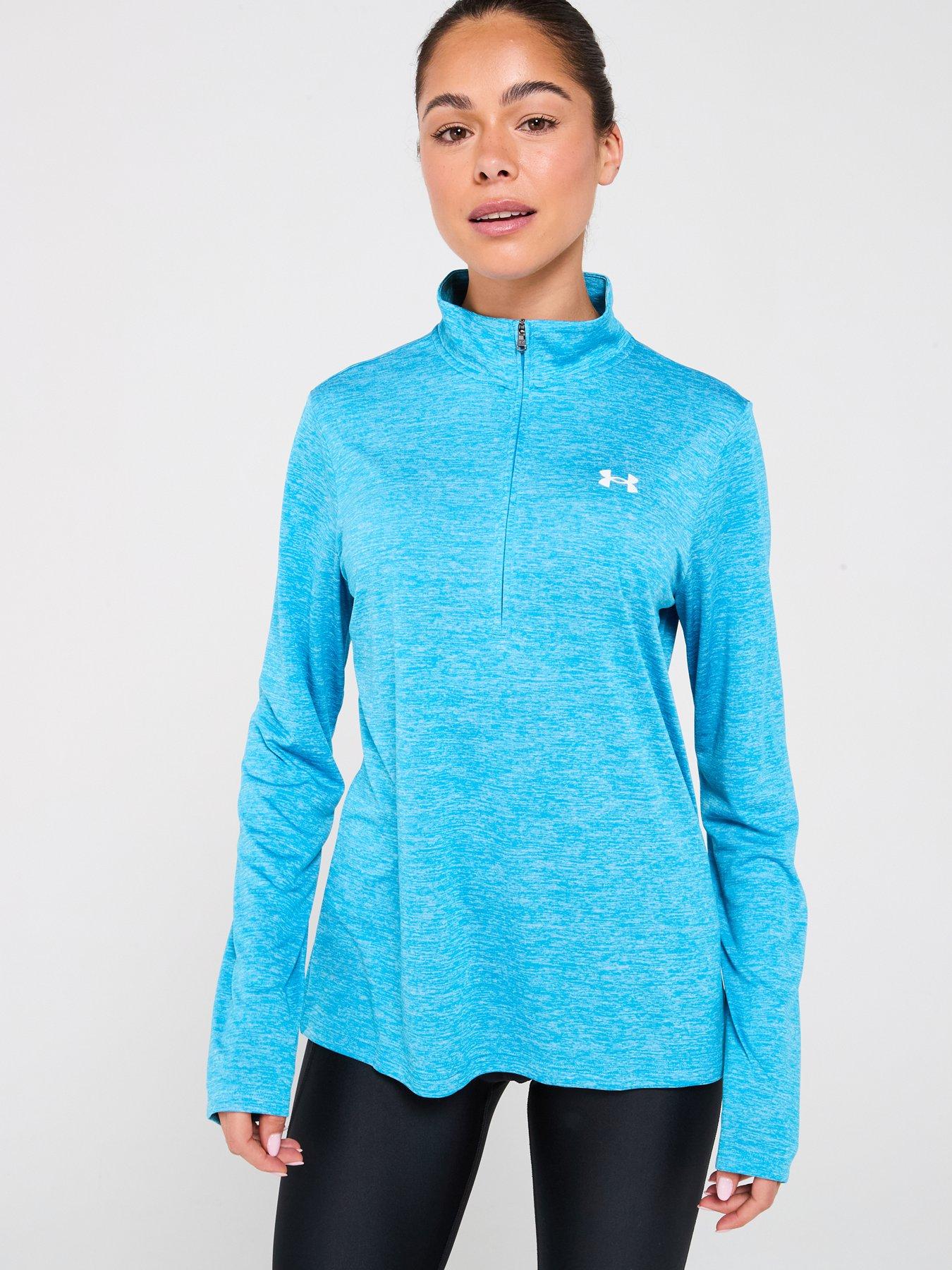  image of under-armour-womens-training-tech-twist-12-zip-top-blue