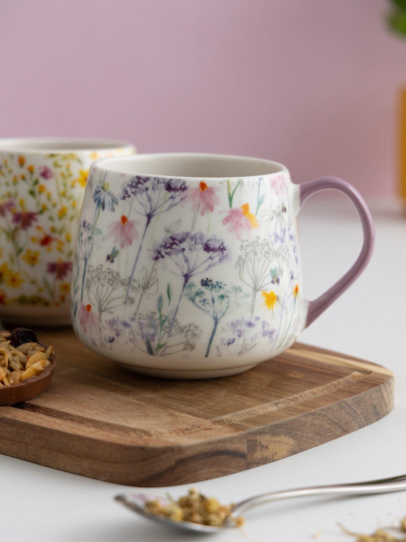 Price & Kensington Set of 4 Daisy Mugs