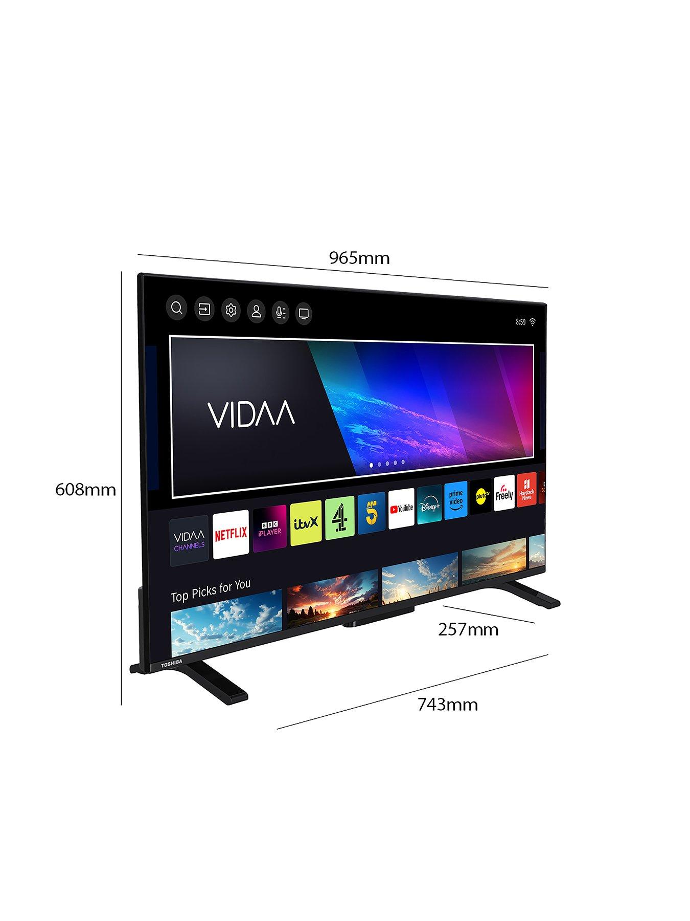  image of toshiba-43uv2f53dbu-43-inch-4k-ultra-hdnbspsmart-tv-tru-resolution-tru-micro-dimming-hdr10-dolby-audio