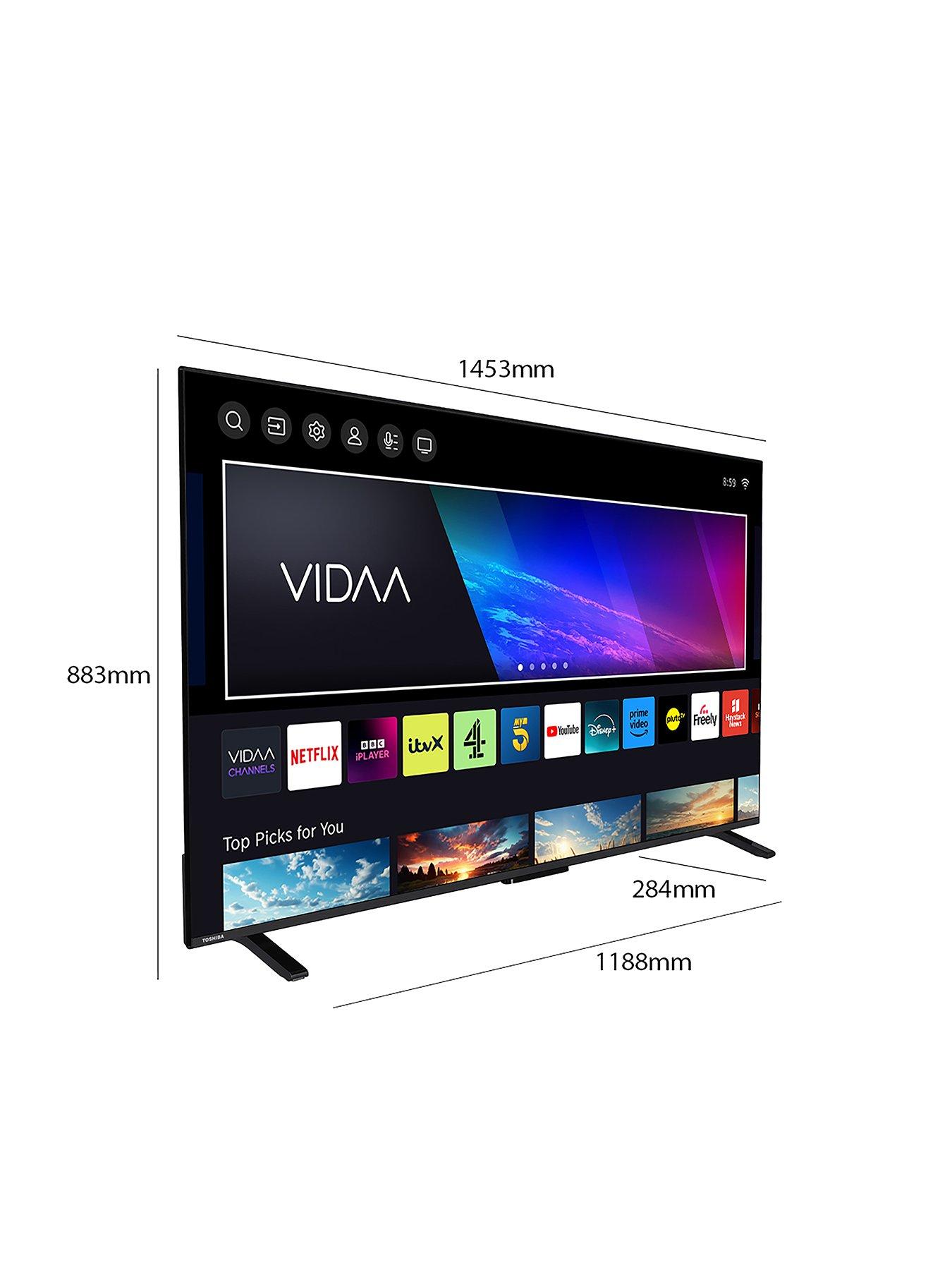  image of toshiba-65uv2f53dbu-65-inch-4k-ultra-hd-smart-tv-tru-resolution-tru-micro-dimming-hdr10-dolby-audio