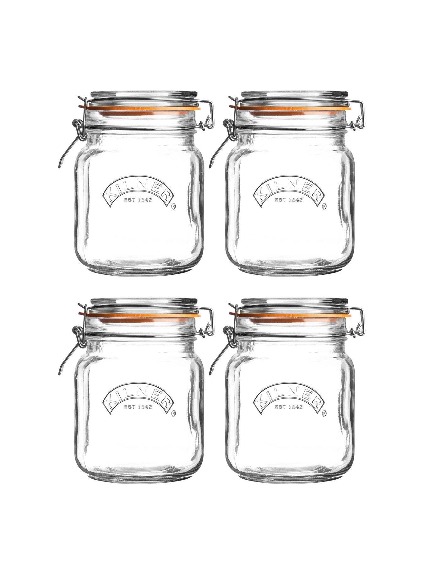  image of kilner-set-of-4-clip-top-round-jars-1l