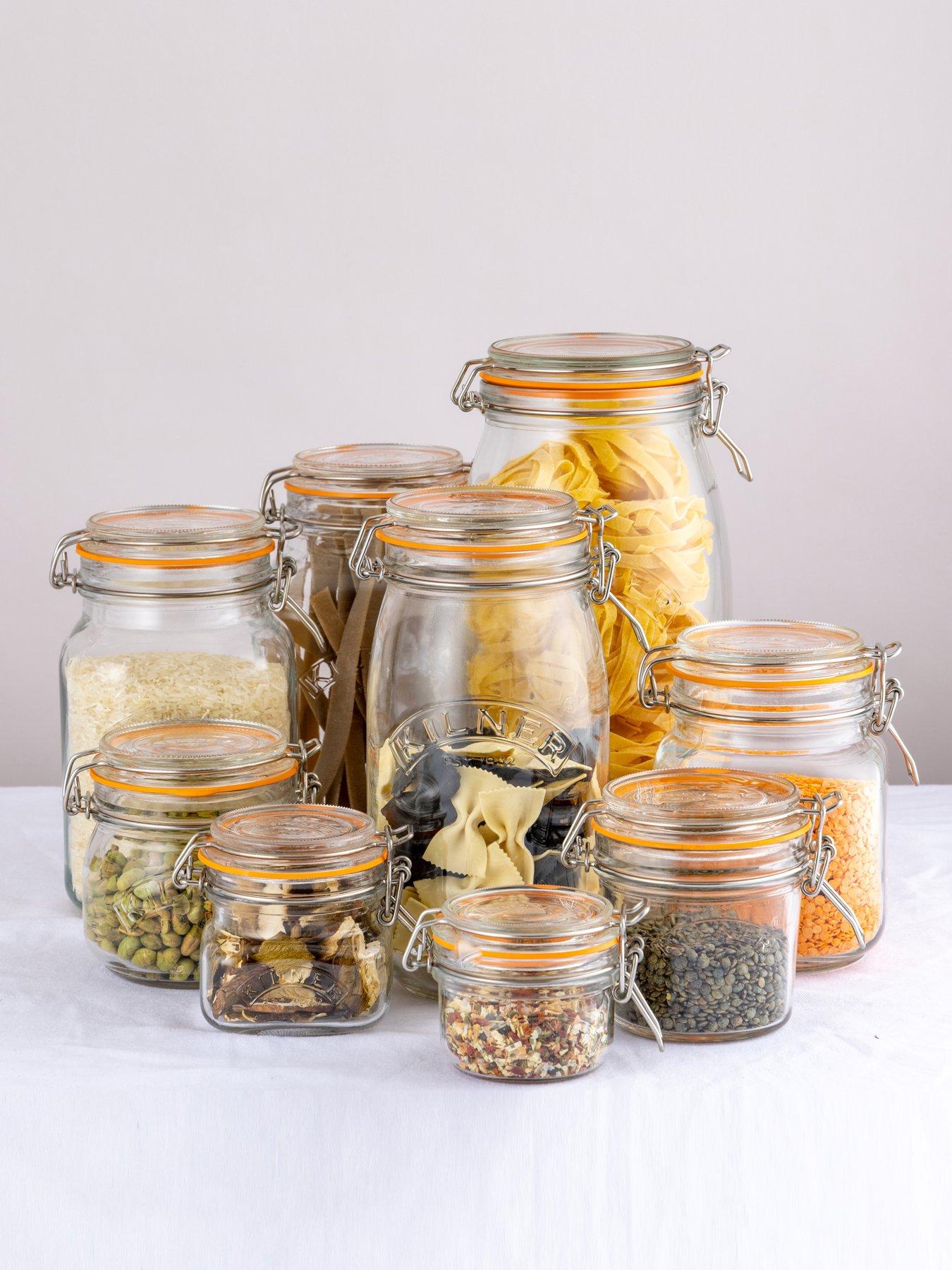  image of kilner-set-of-4-clip-top-round-jars-1l