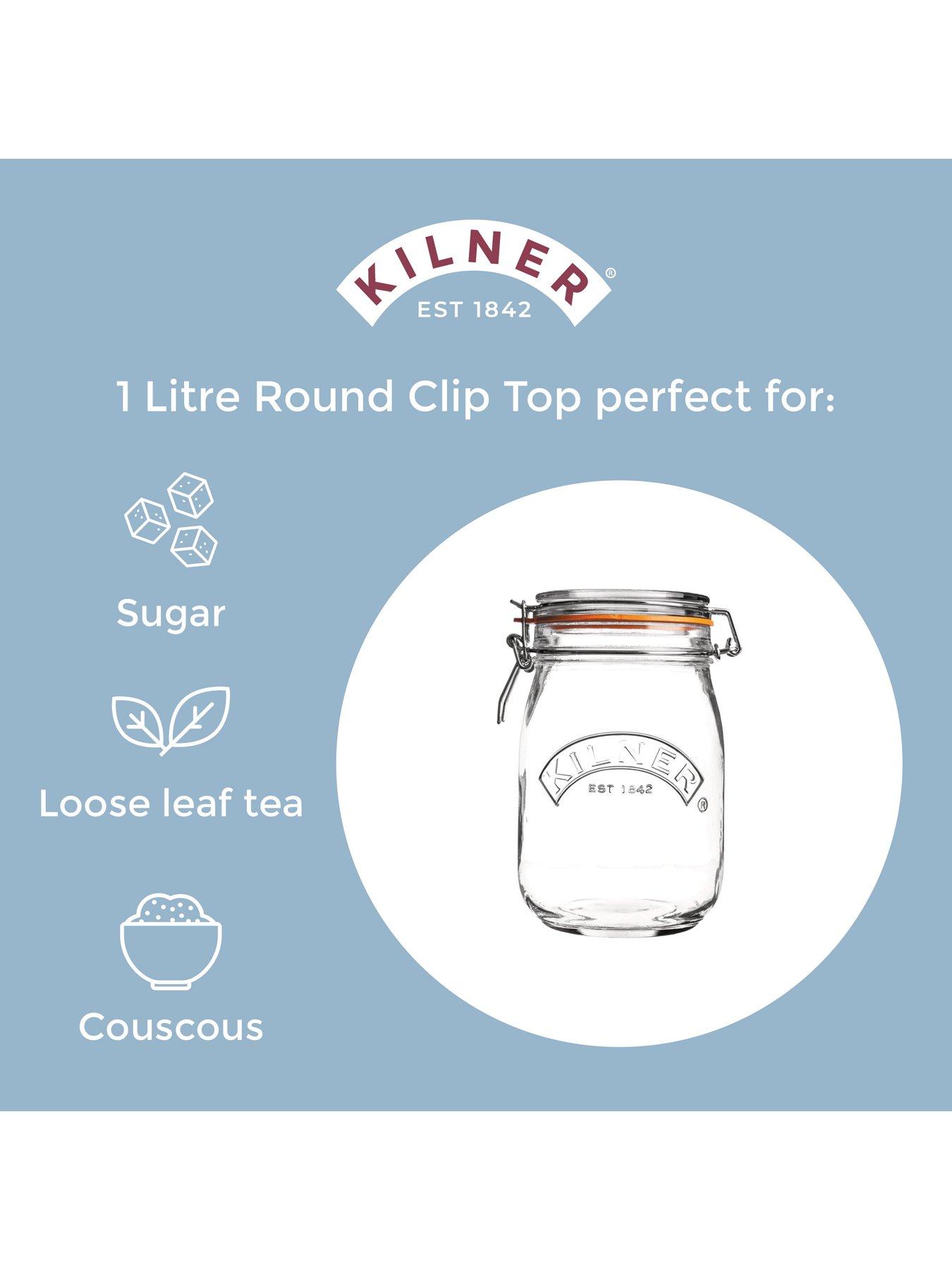  image of kilner-set-of-4-clip-top-round-jars-1l