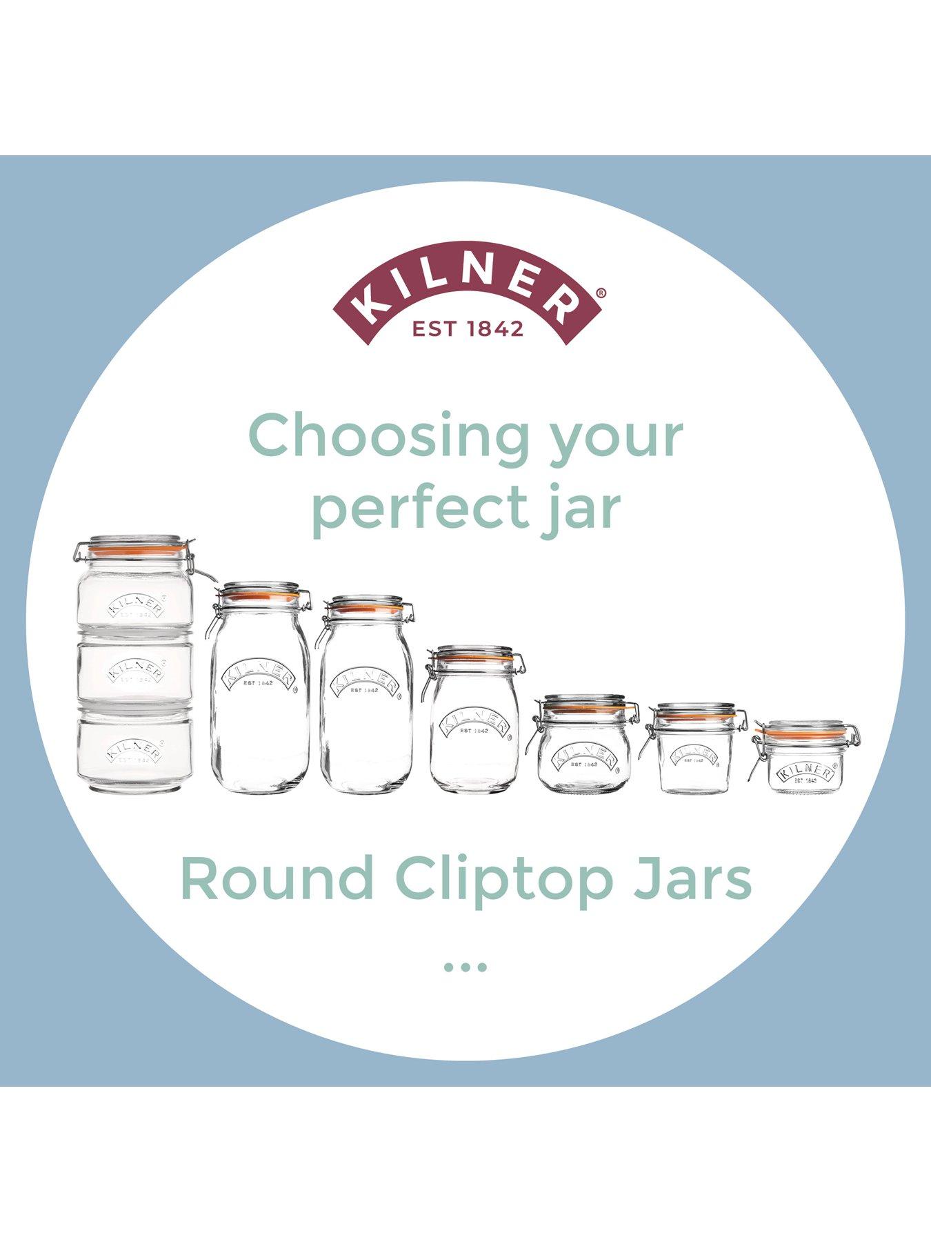  image of kilner-set-of-4-clip-top-round-jars-1l