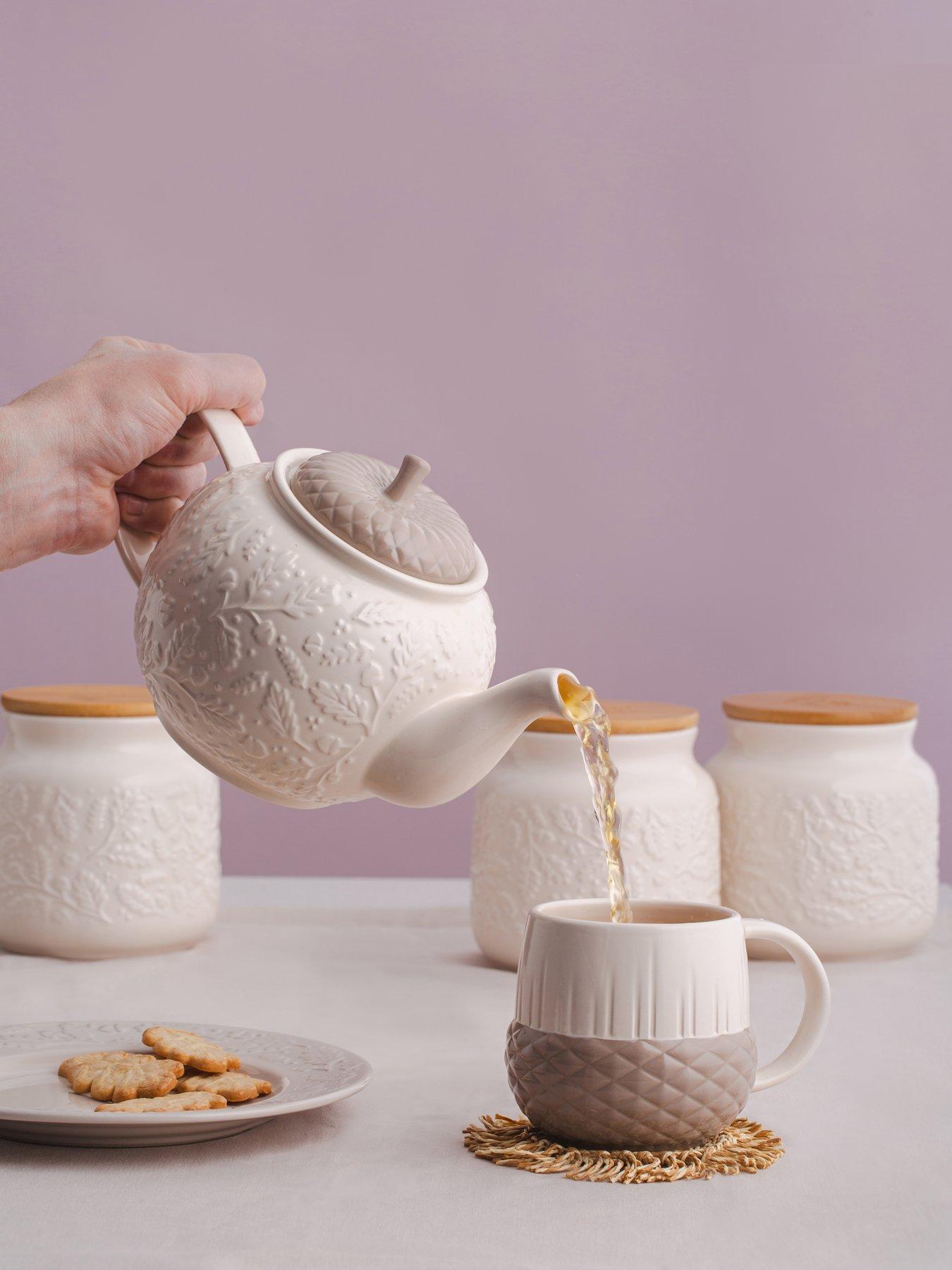 Price & Kensington Acorn Set Tea, Coffee, Sugar Storage Jars