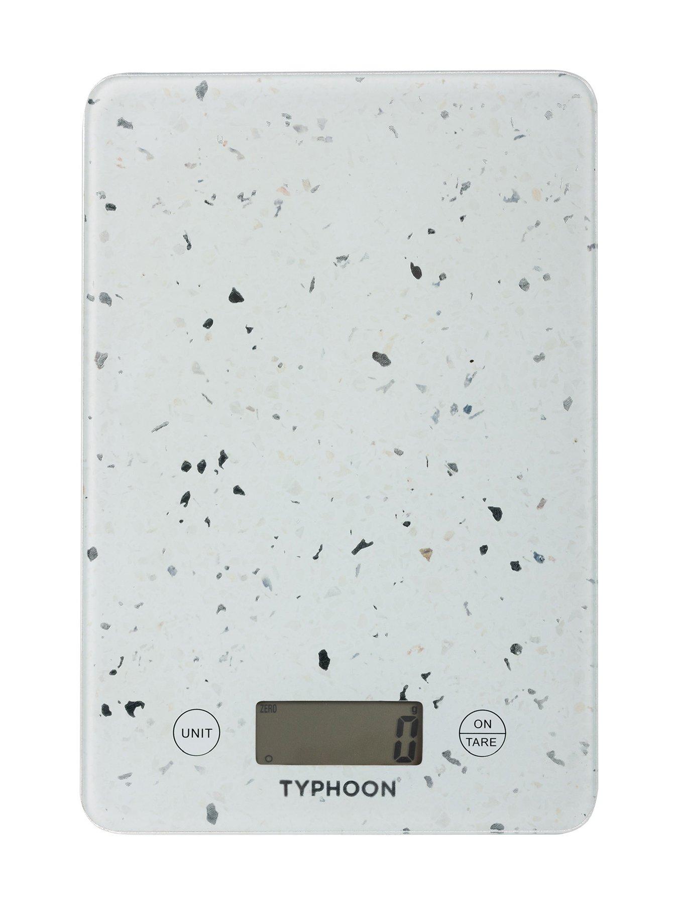 Image 2 of 7 of Typhoon Elements White Quartz Effect Digital Kitchen Scales