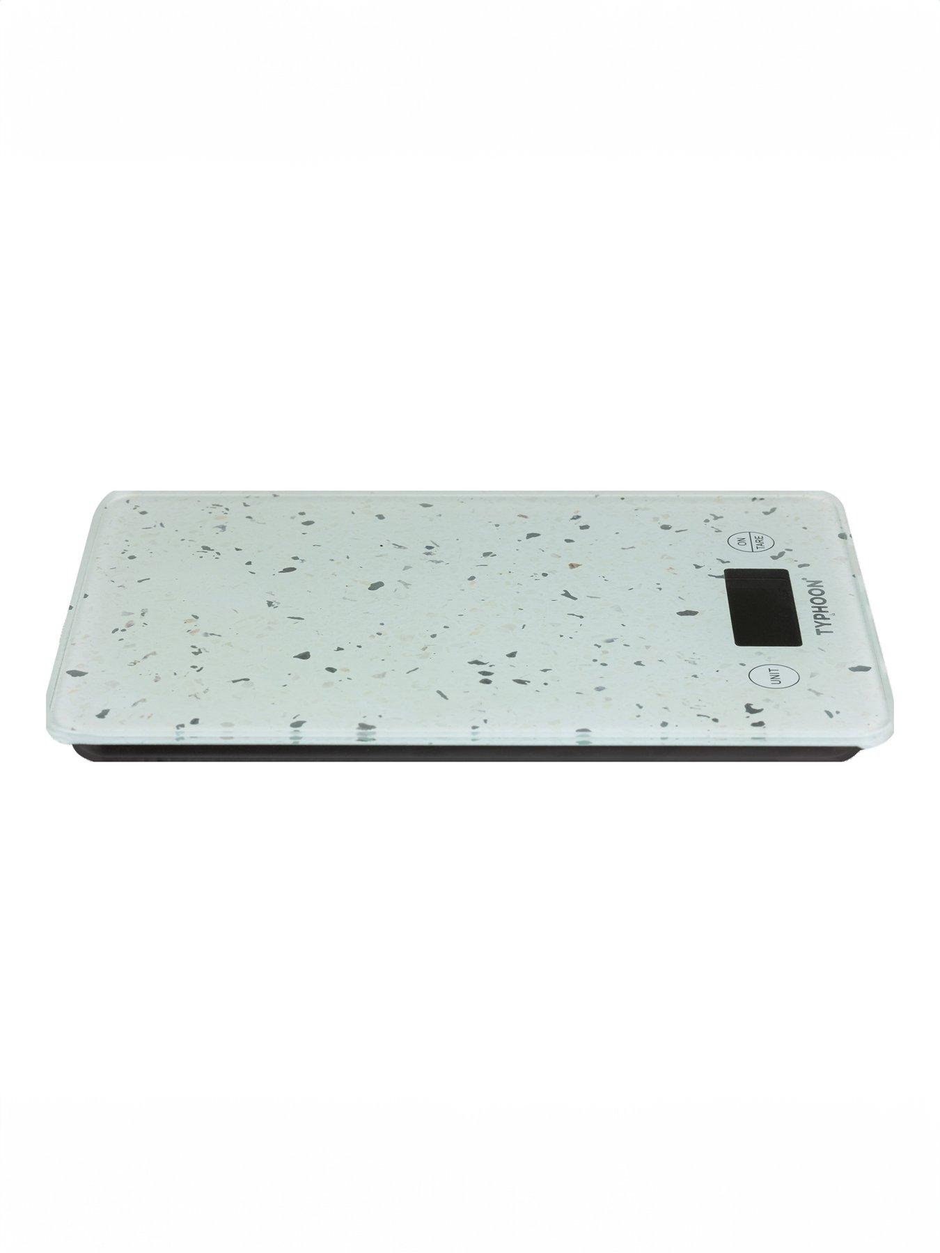  image of typhoon-elements-white-quartz-effect-digital-kitchen-scales