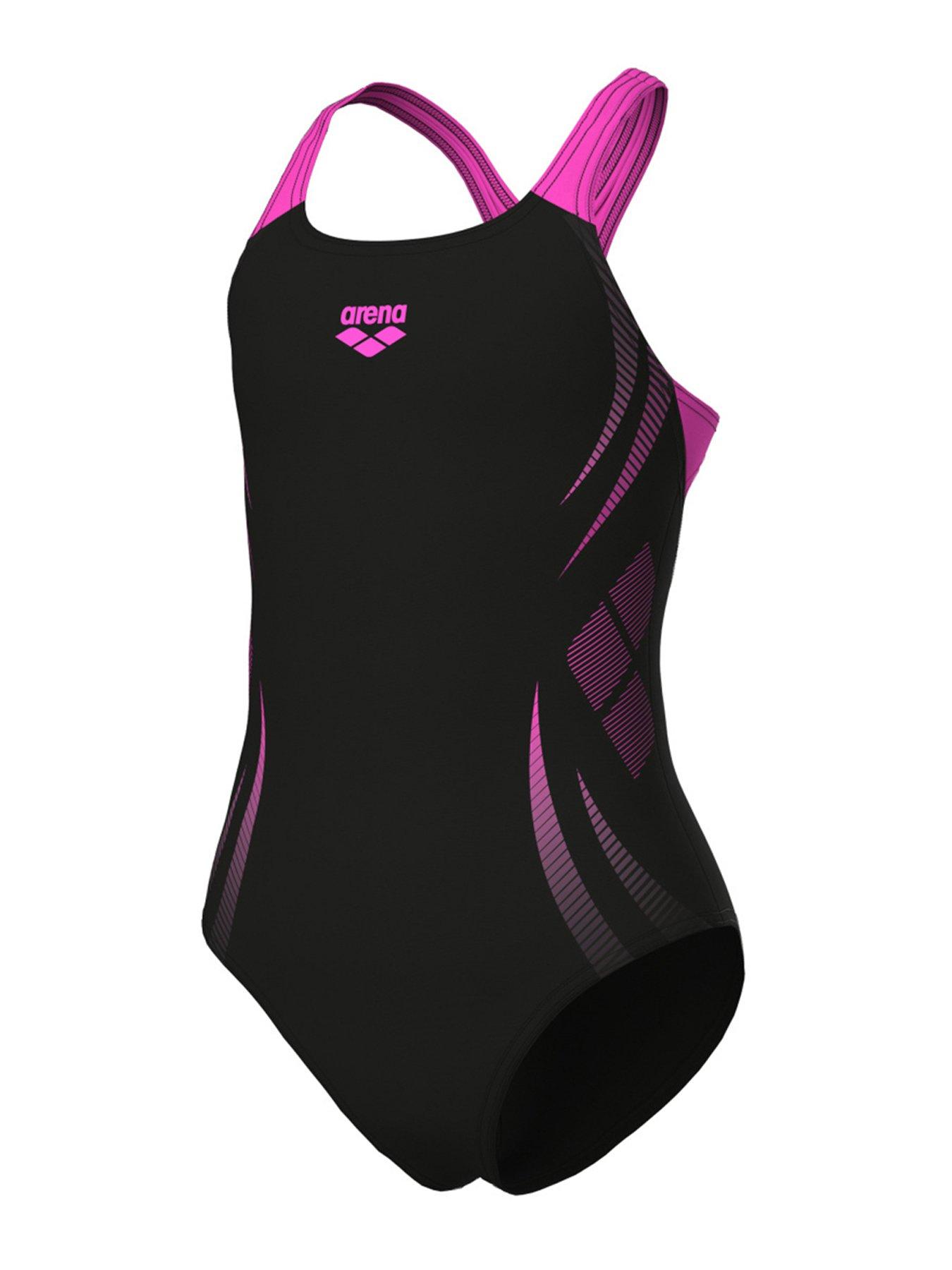 Image 3 of 4 of Arena Girl's Poseidonia Swimsuit - Black