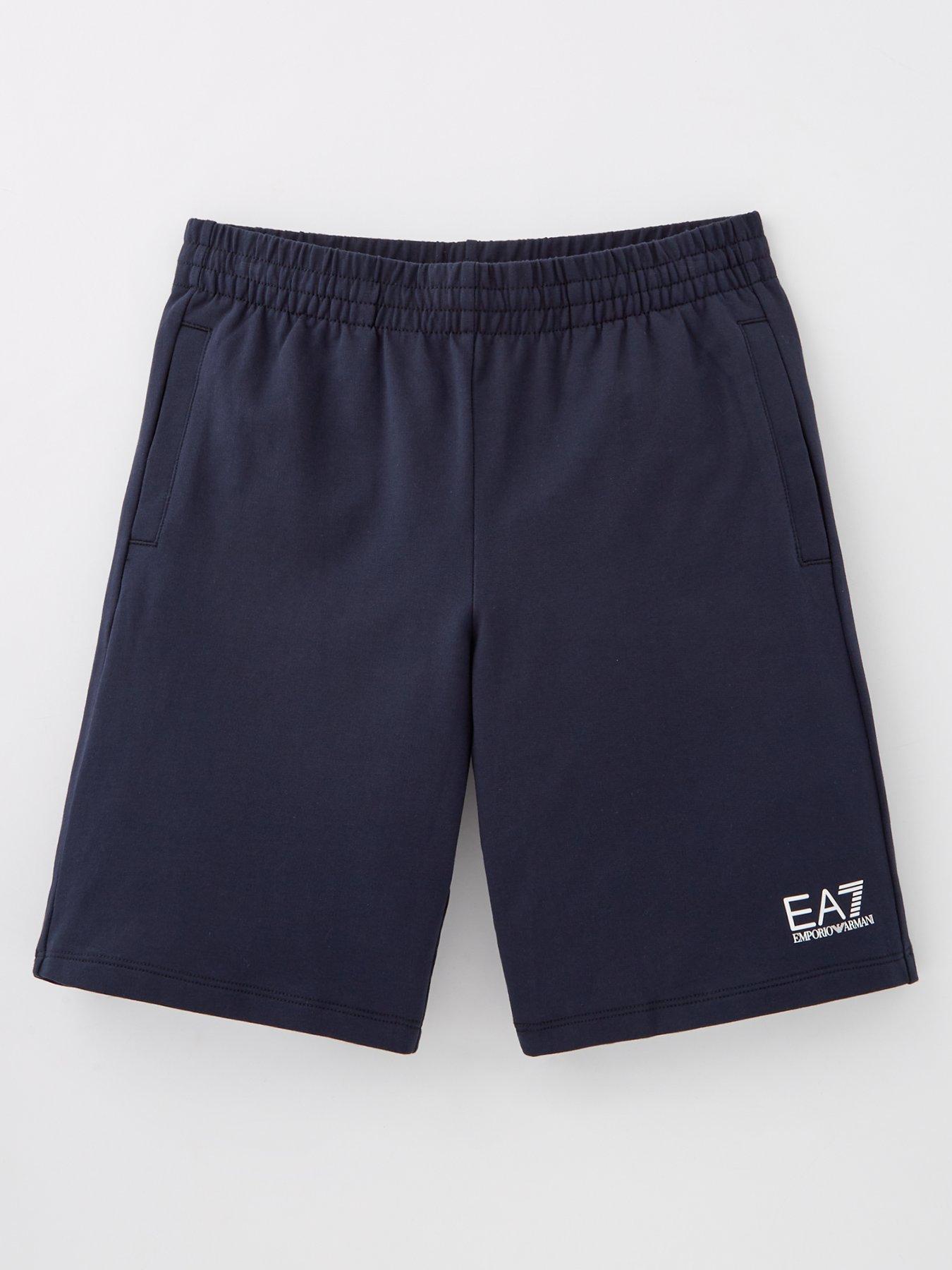  image of ea7-emporio-armani-boys-core-id-jog-shorts-navy