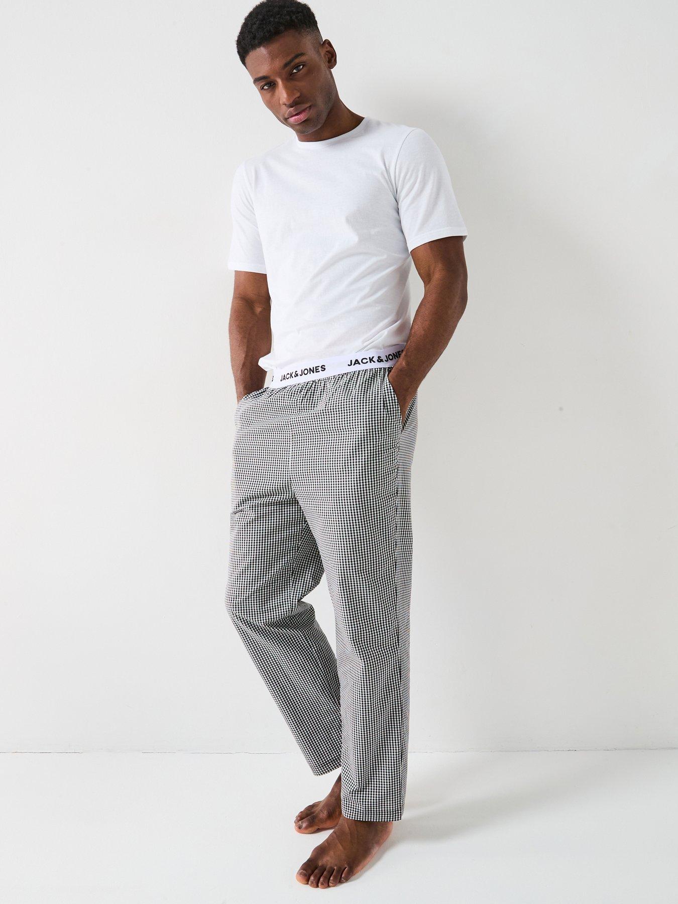 jack-jones-jack-amp-jones-hubert-t-shirt-amp-woven-pants-pyjama-set-blackwhite