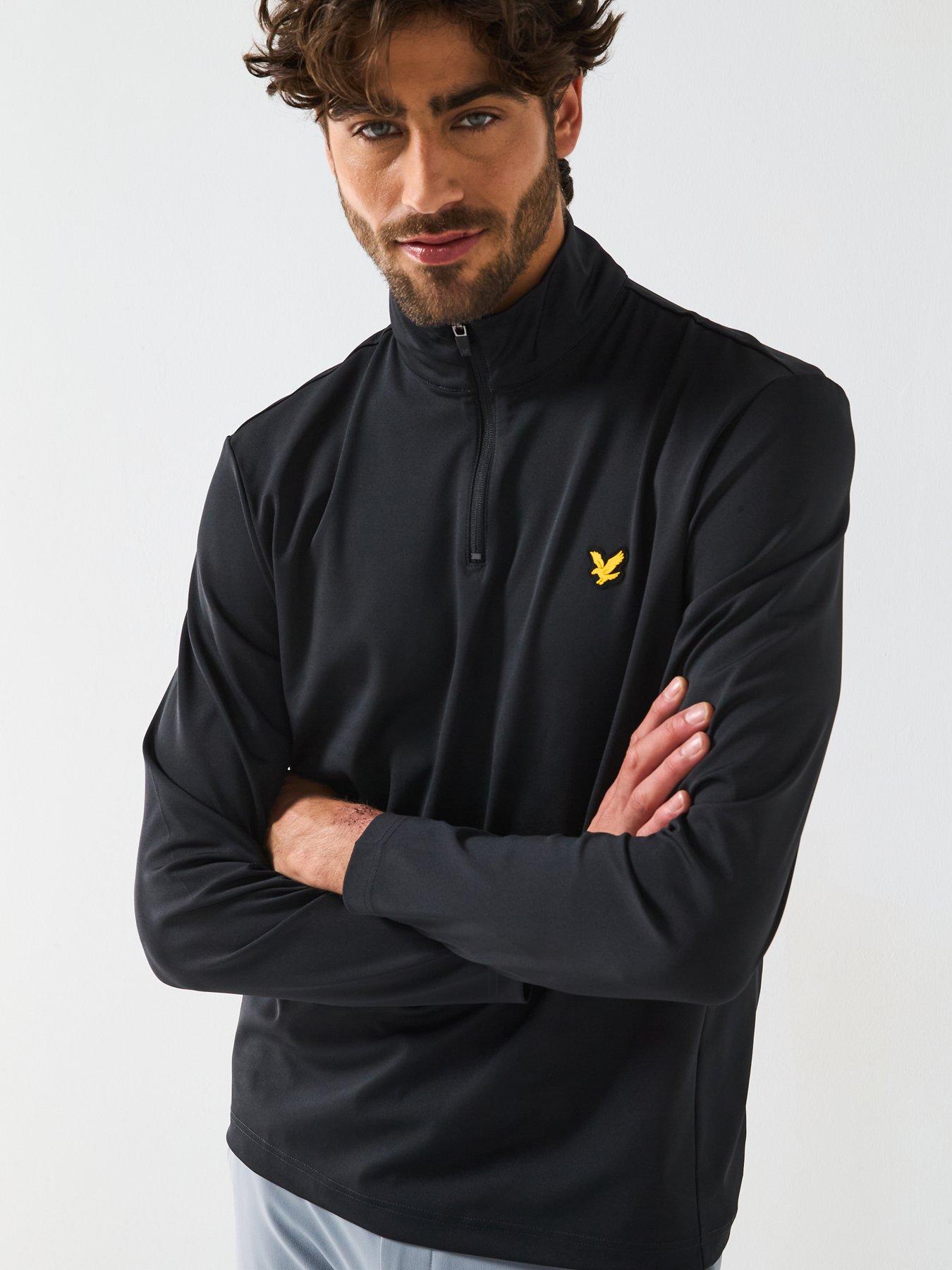 Image 5 of 6 of Lyle & Scott Golf Mens Golf Course Midlayer - Black