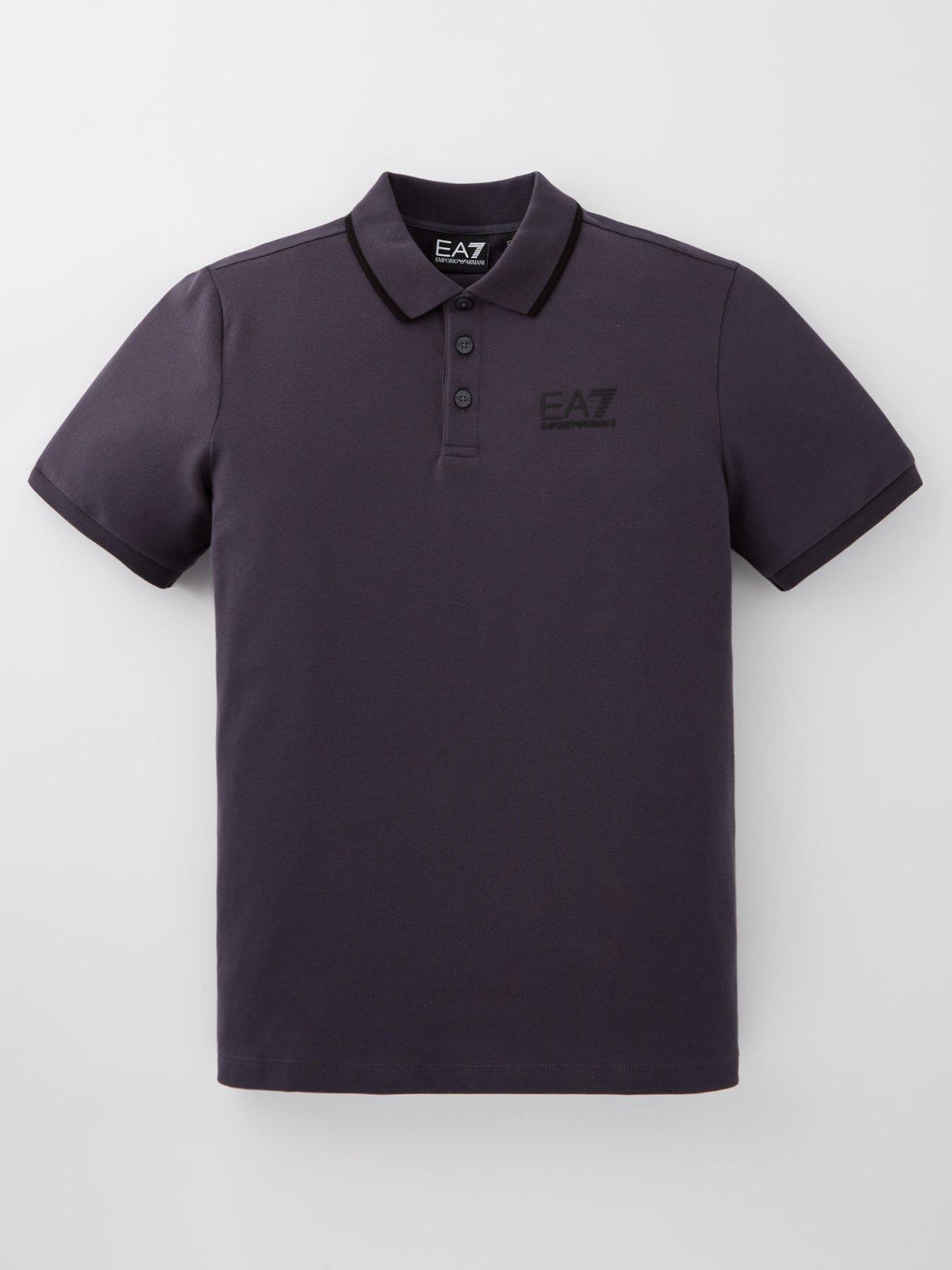 undefined Boys Core Id Pique Short Sleeve Polo Shirt - Dark Grey