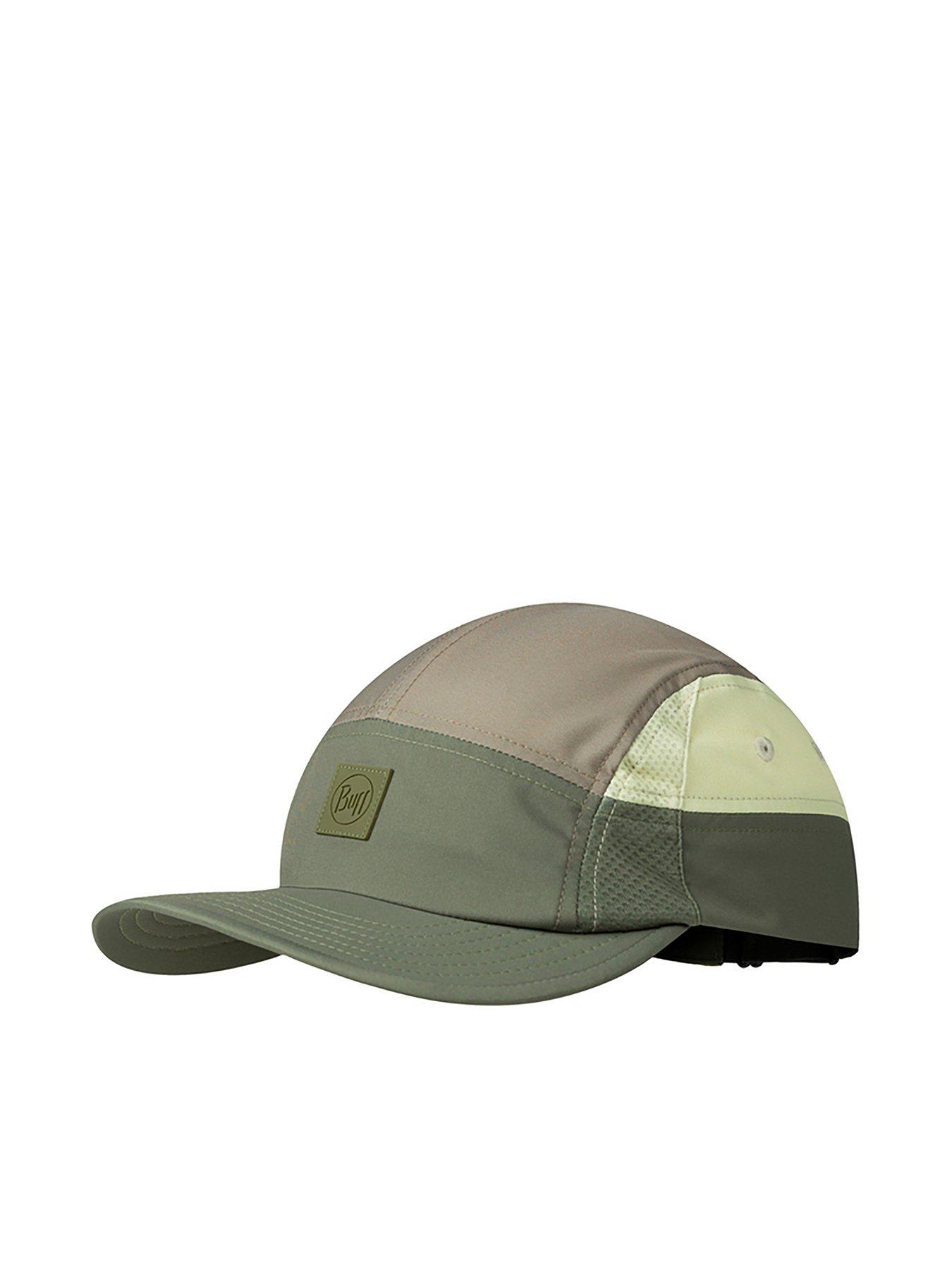 front image of buff-mens-5-panel-go-cap-green