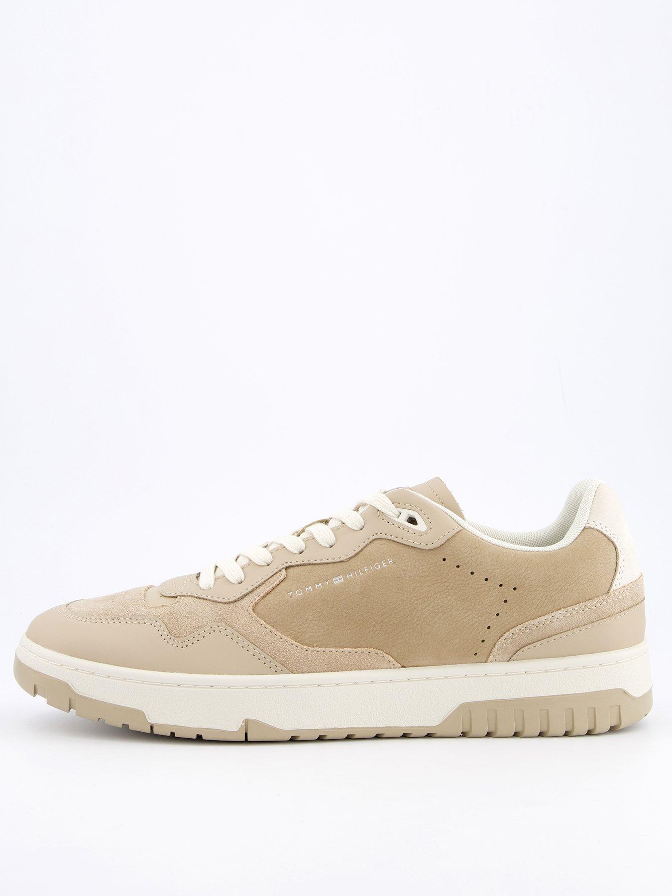 Image 1 of 7 of Tommy Hilfiger Basket Better Premium Mix Trainers - Beige