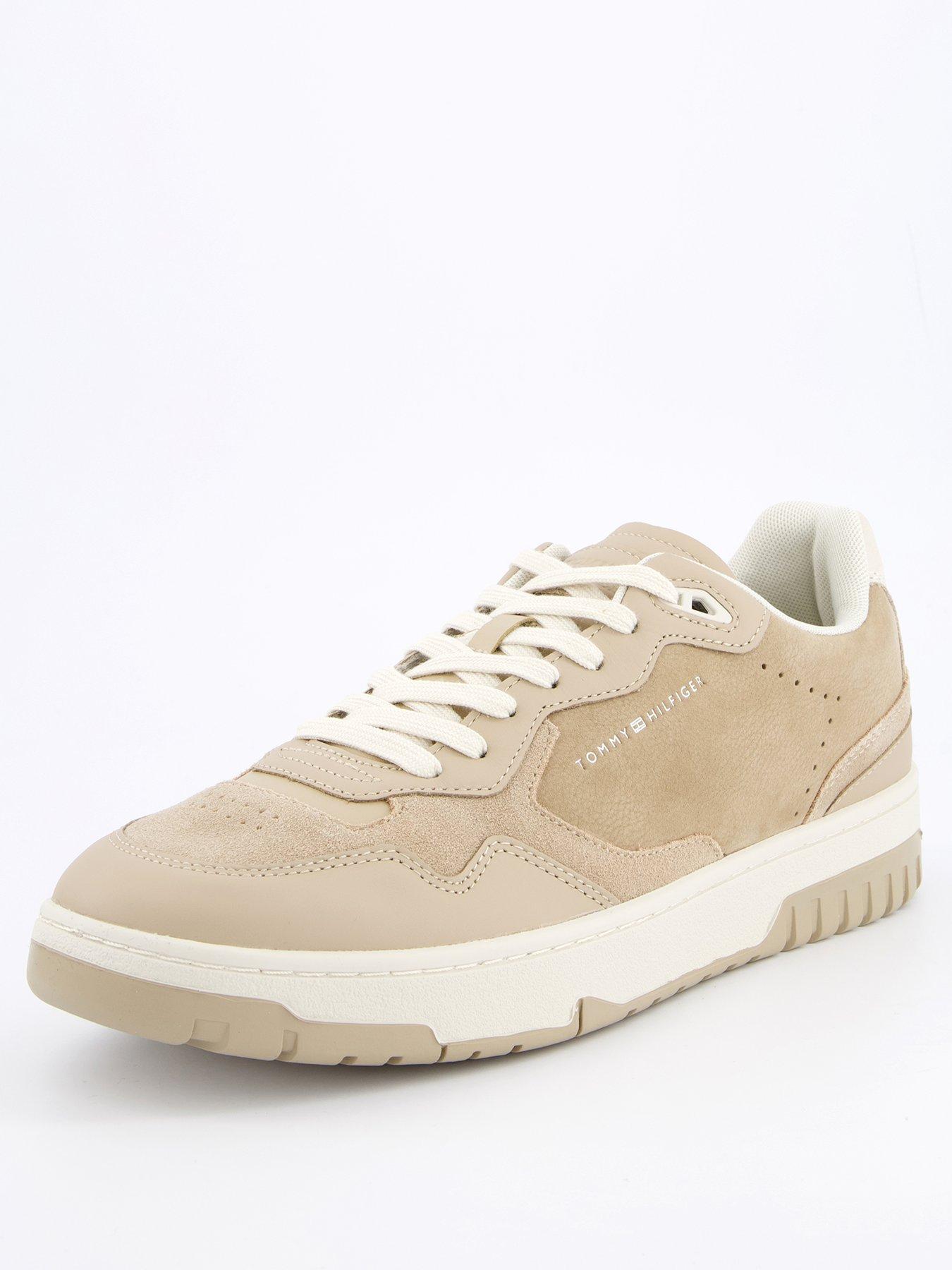 Image 2 of 7 of Tommy Hilfiger Basket Better Premium Mix Trainers - Beige