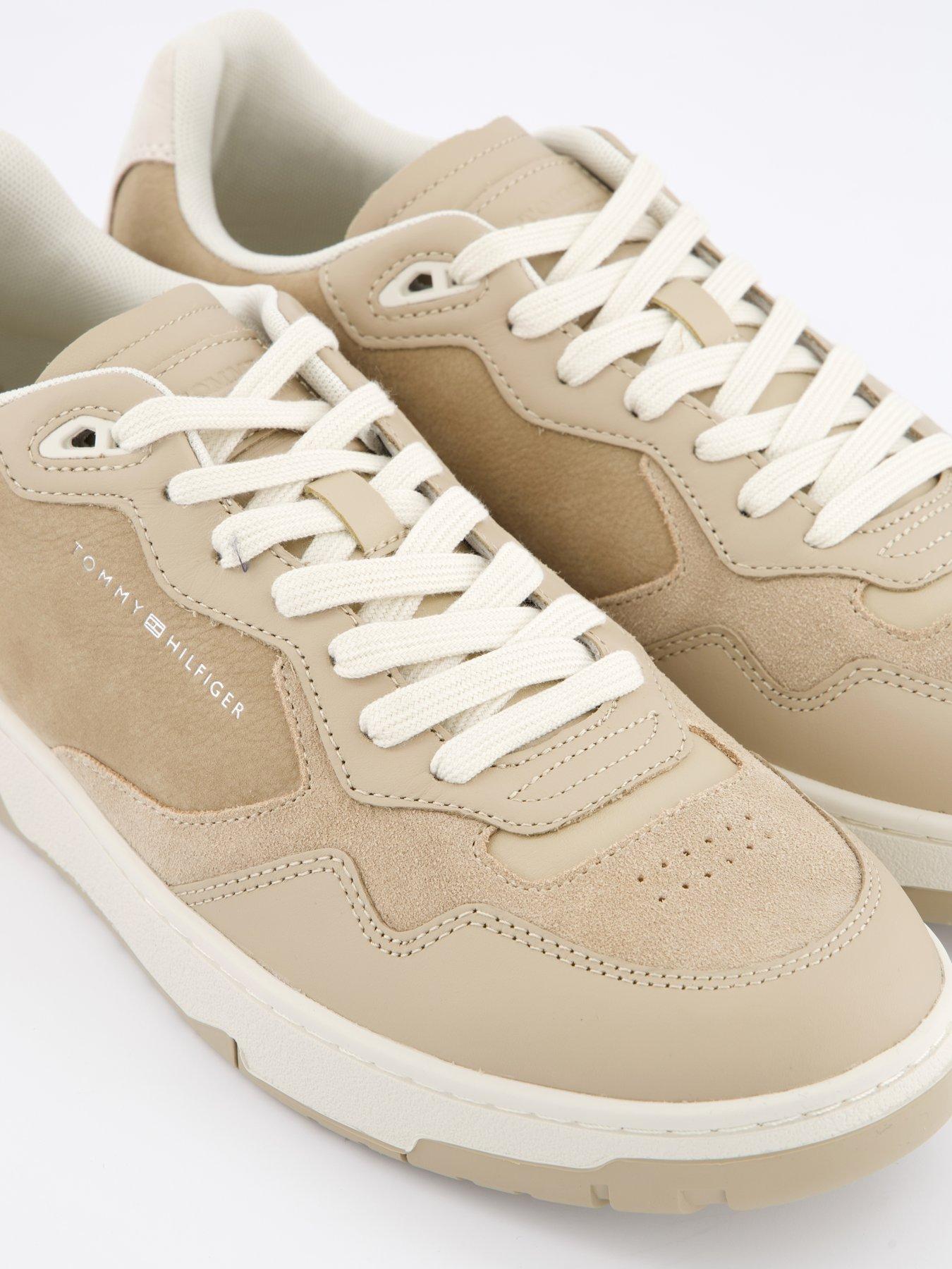 Image 5 of 7 of Tommy Hilfiger Basket Better Premium Mix Trainers - Beige