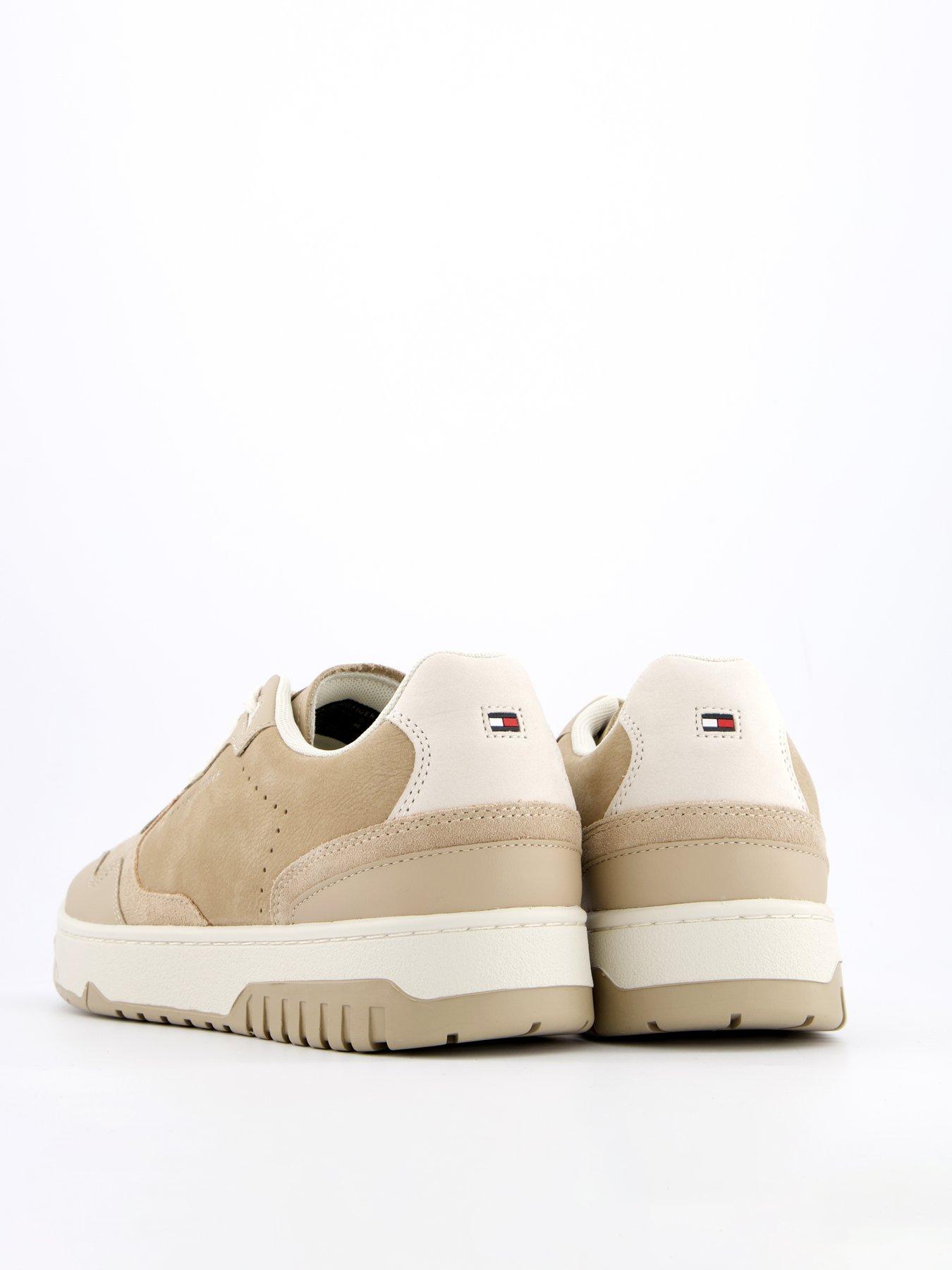 Image 6 of 7 of Tommy Hilfiger Basket Better Premium Mix Trainers - Beige