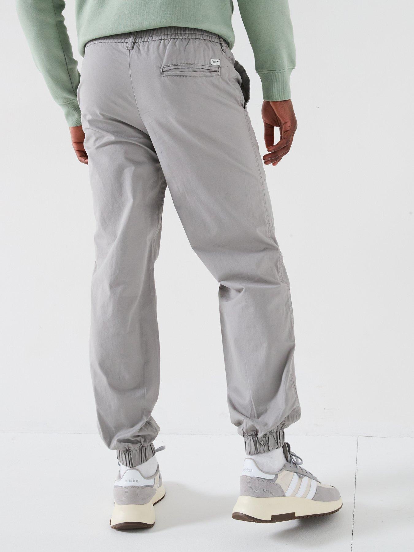  image of jack-jones-karl-walker-loose-fit-cuffed-joggers-grey