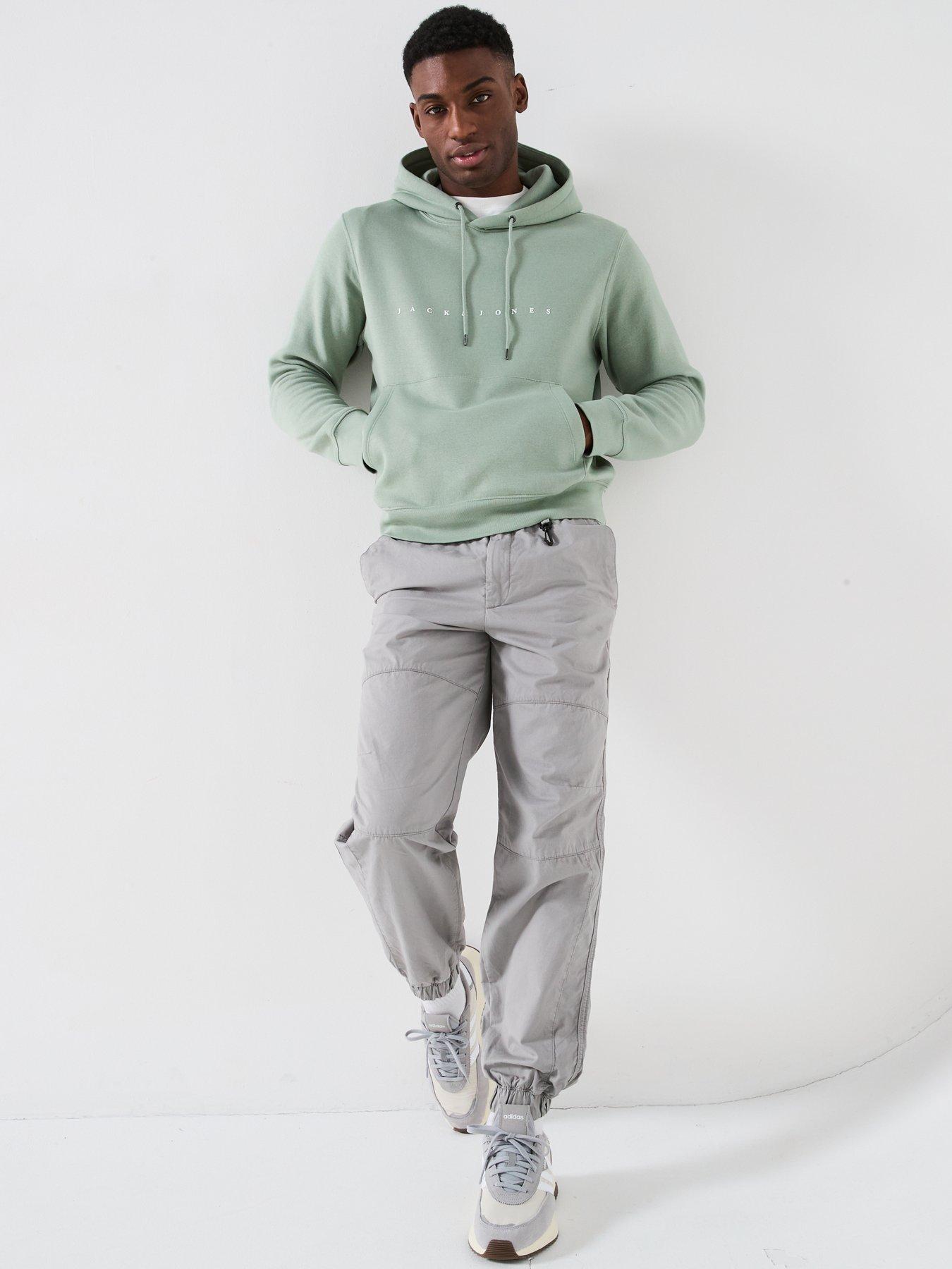  image of jack-jones-karl-walker-loose-fit-cuffed-joggers-grey