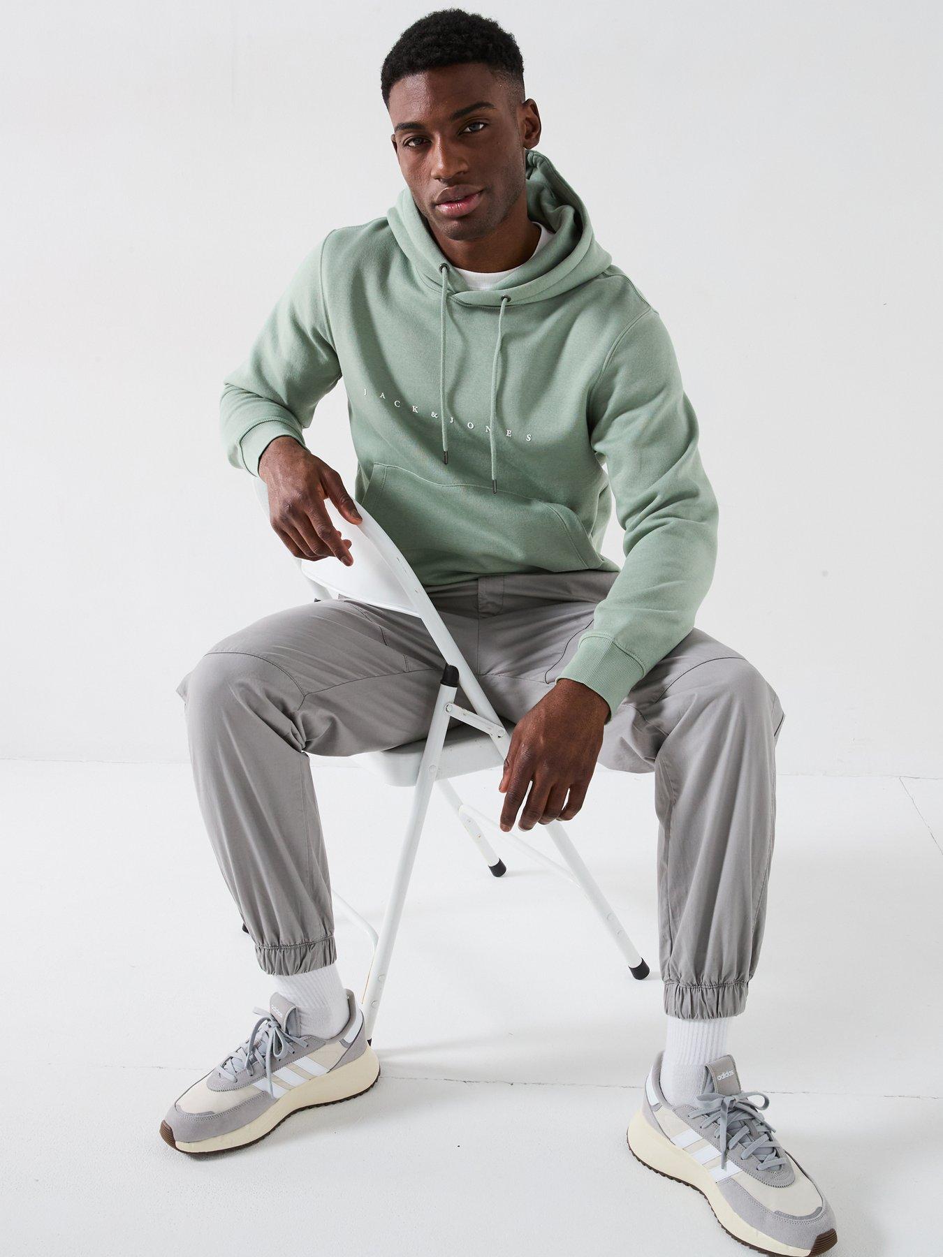  image of jack-jones-karl-walker-loose-fit-cuffed-joggers-grey