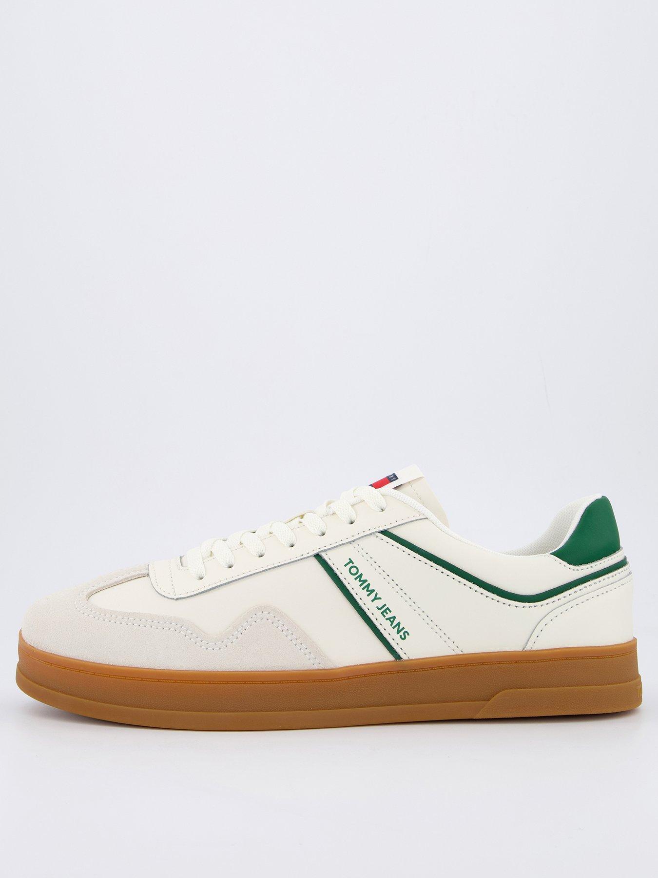 Image 1 of 7 of Tommy Jeans The Greenwich Leather Trainers - Off White