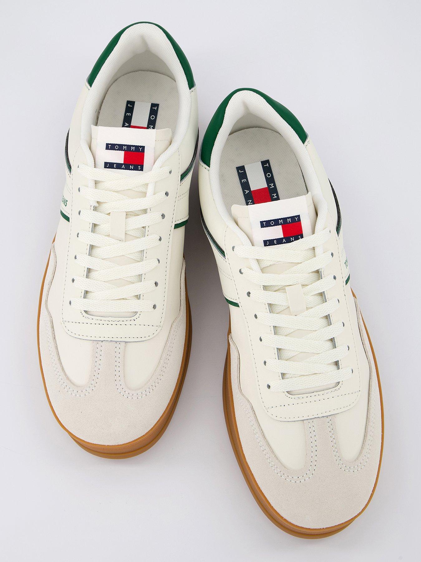 Image 3 of 7 of Tommy Jeans The Greenwich Leather Trainers - Off White