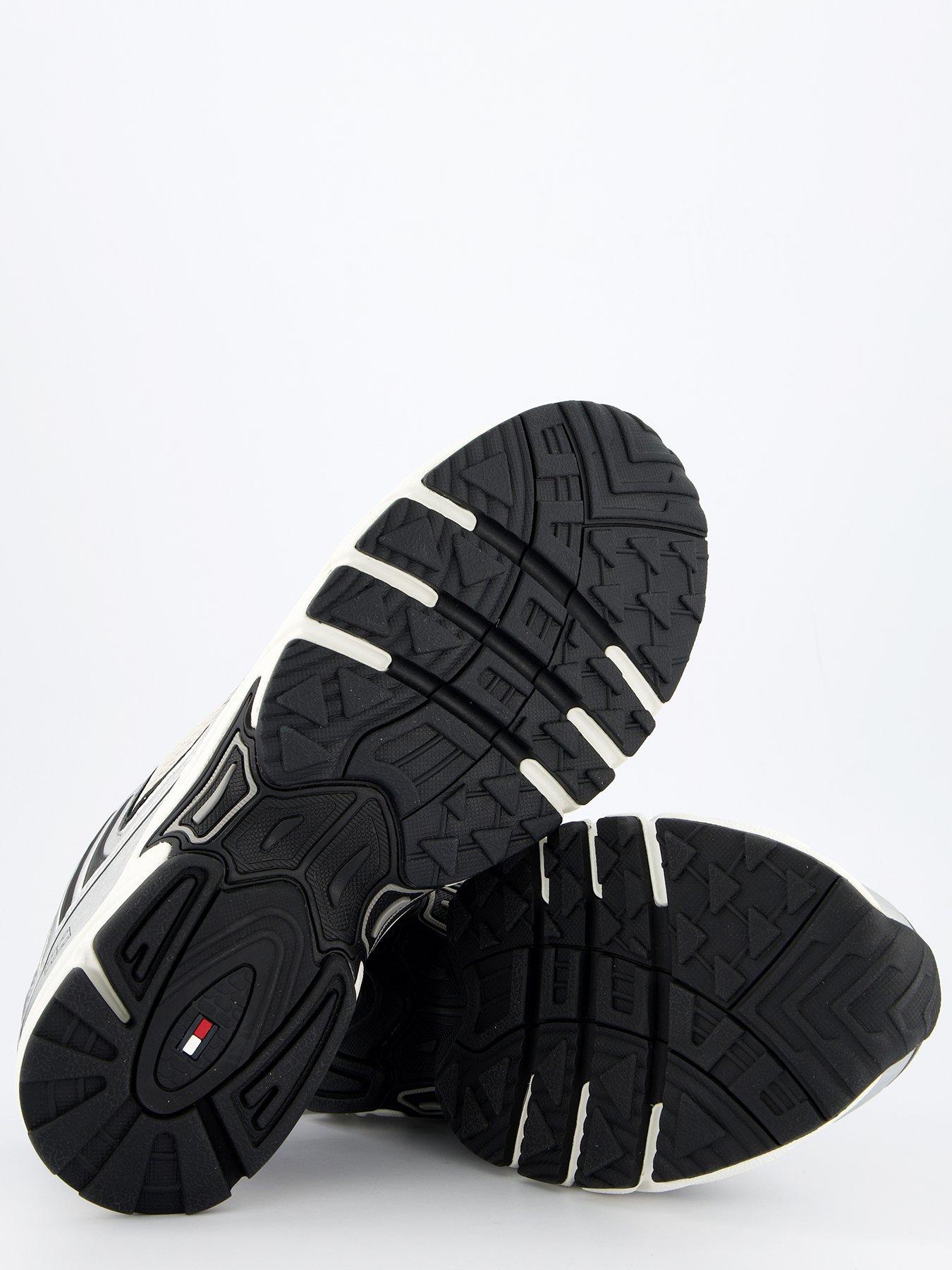  image of tommy-jeans-archive97-metallic-trainers-black