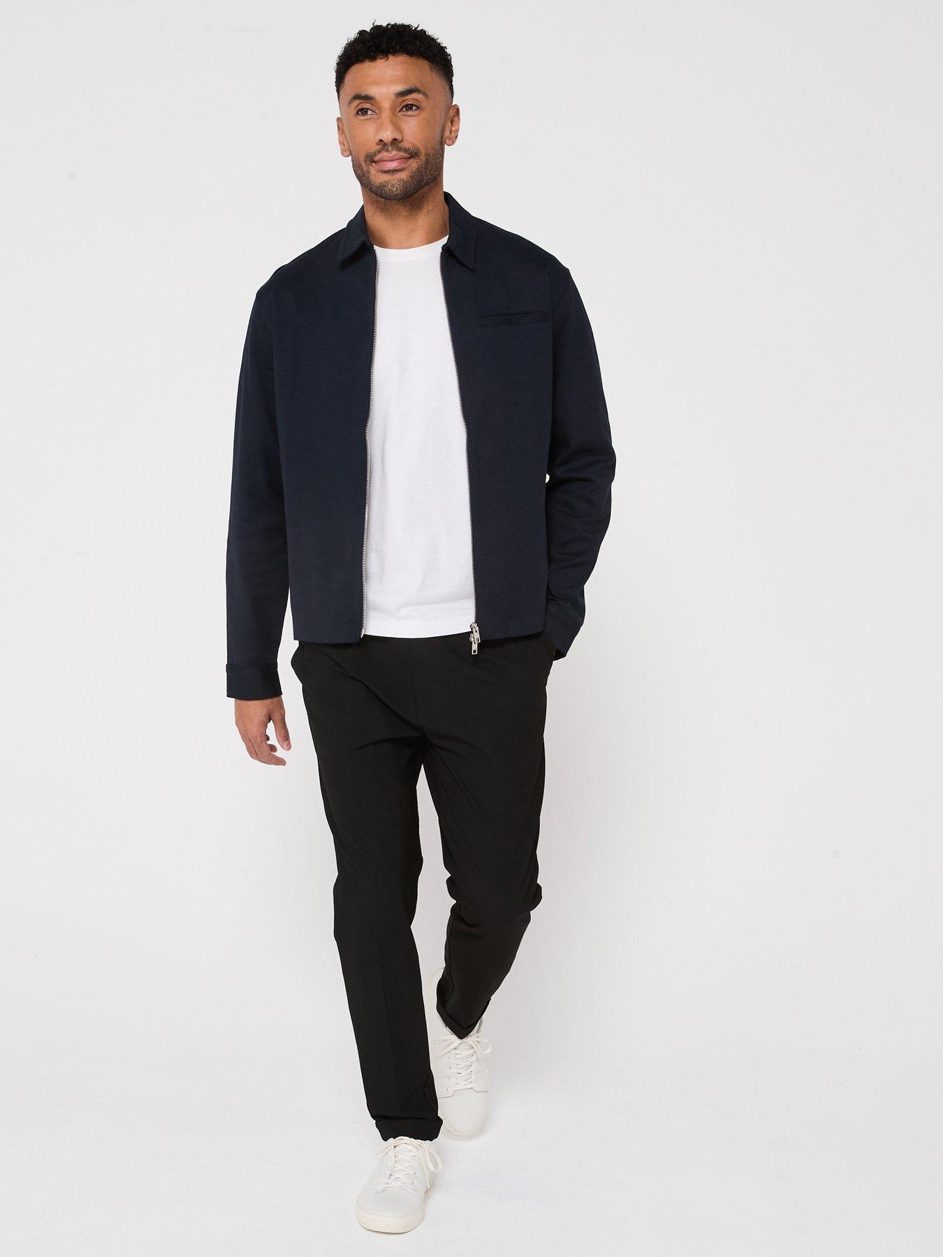  image of jack-jones-ezra-zip-through-overshirt-navy