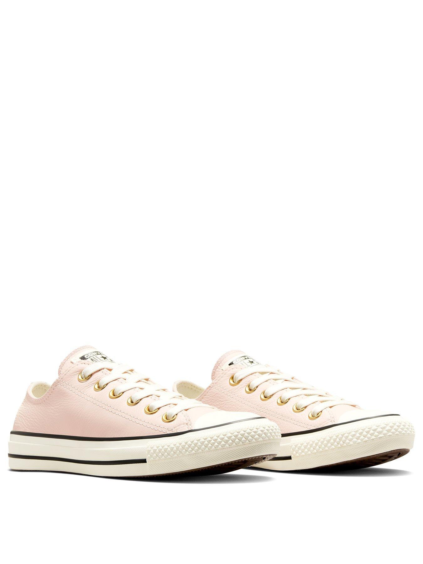  image of converse-womens-chuck-taylor-all-star-leather-ox--pink
