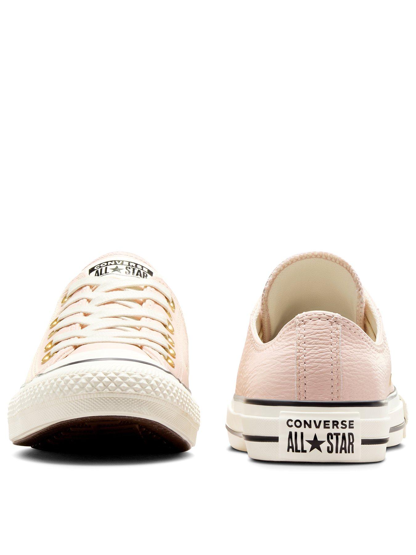  image of converse-womens-chuck-taylor-all-star-leather-ox--pink