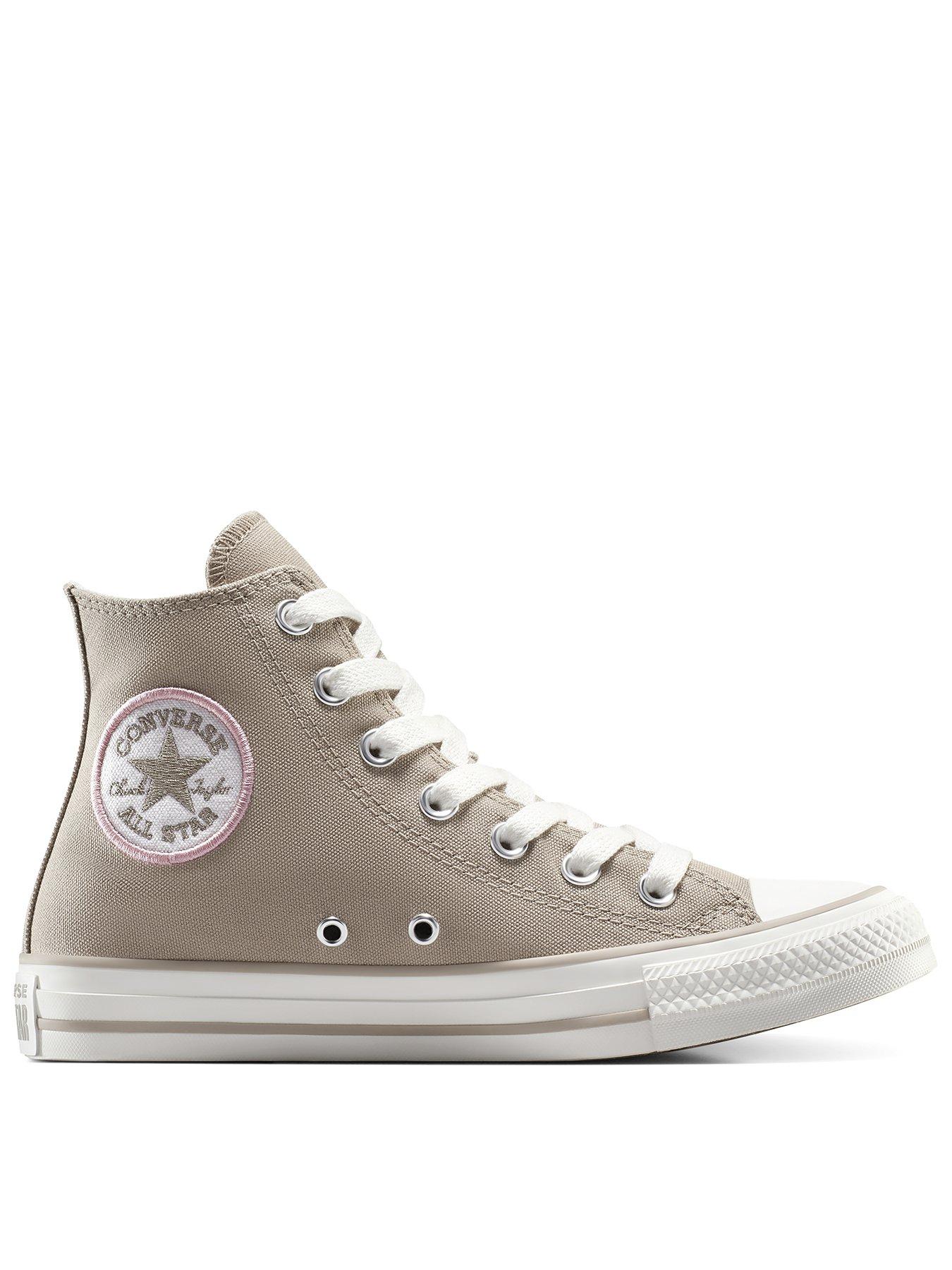 converse-womens-chuck-taylor-all-star-canvas-hi-top-trainers-khaki