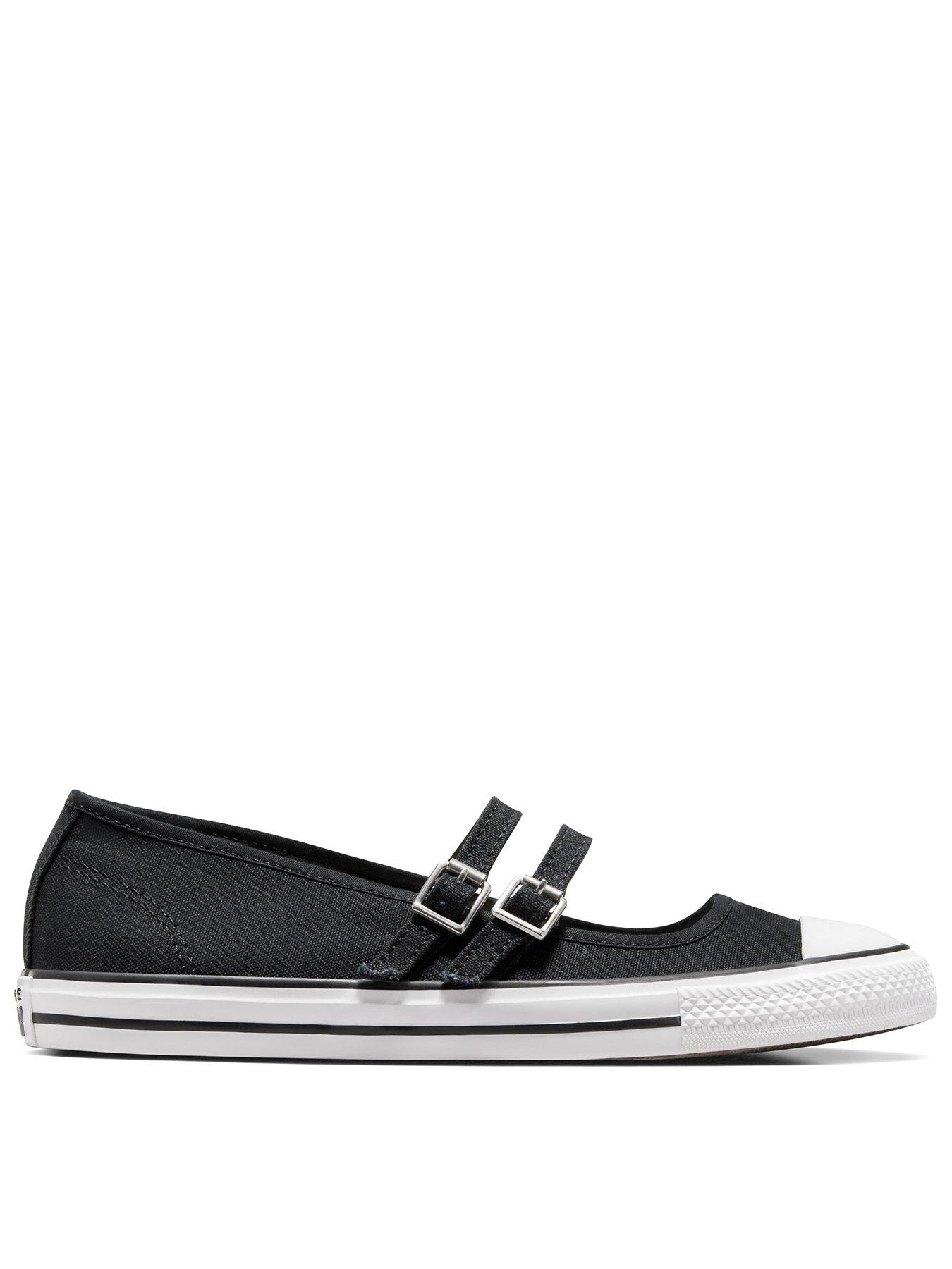undefined Womens Chuck Taylor All Star Dainty Mary Jane Canvas - Black