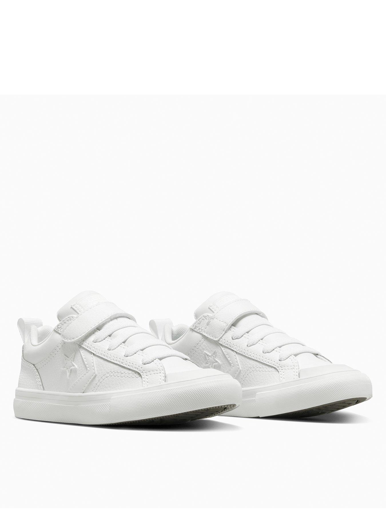  image of converse-kids-pro-blaze-strap-leather-ox-white