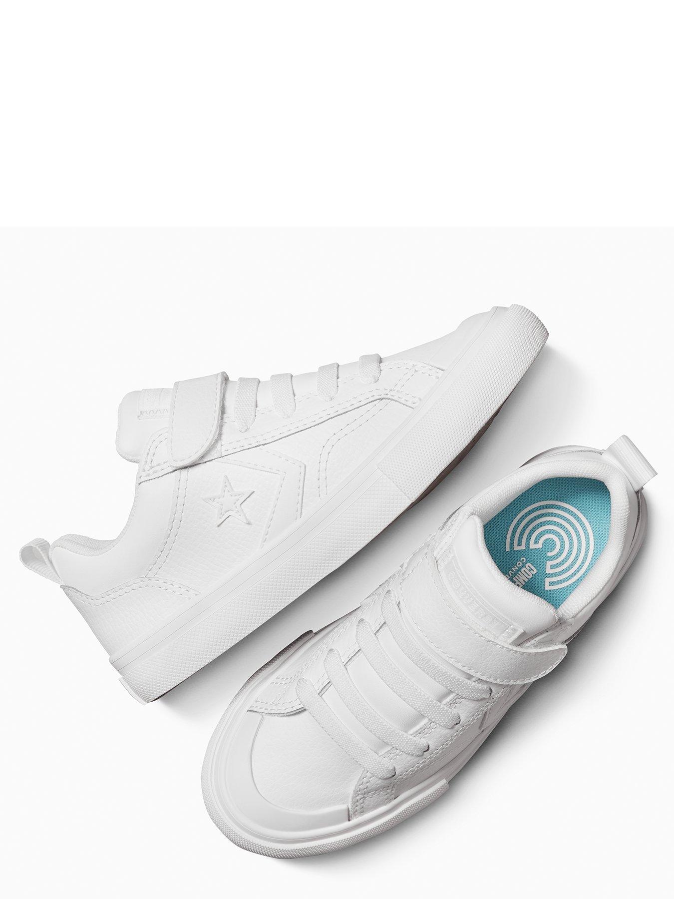 image of converse-kids-pro-blaze-strap-leather-ox-white