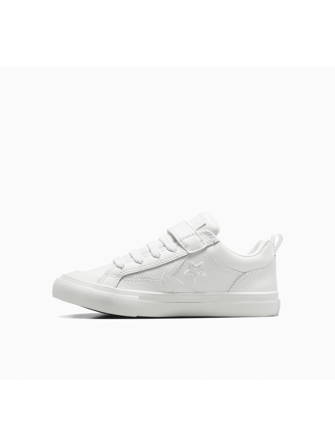  image of converse-kids-pro-blaze-strap-leather-ox-white