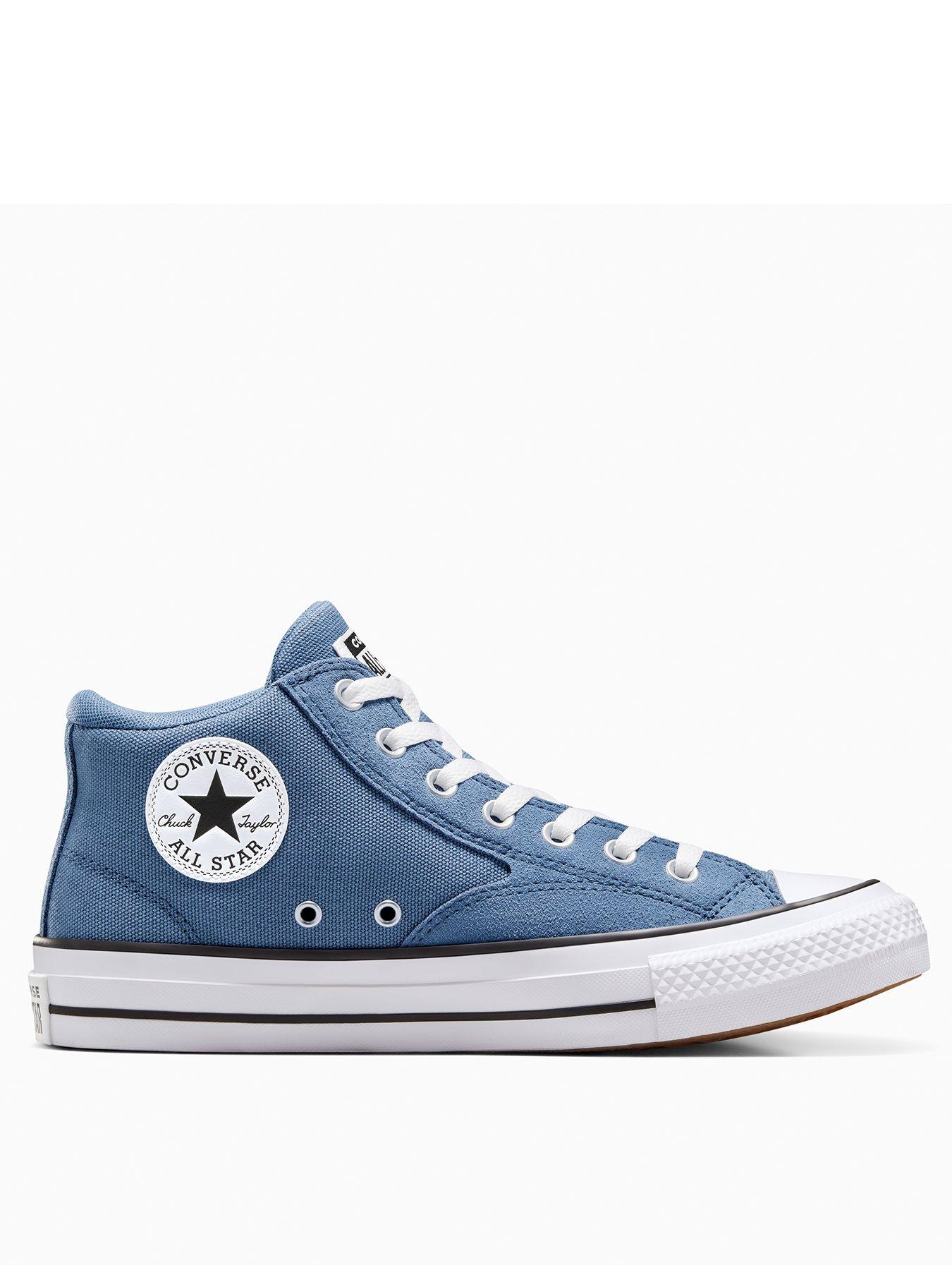  image of converse-mens-chuck-taylor-all-star-malden-street-canvas-trainers-blue
