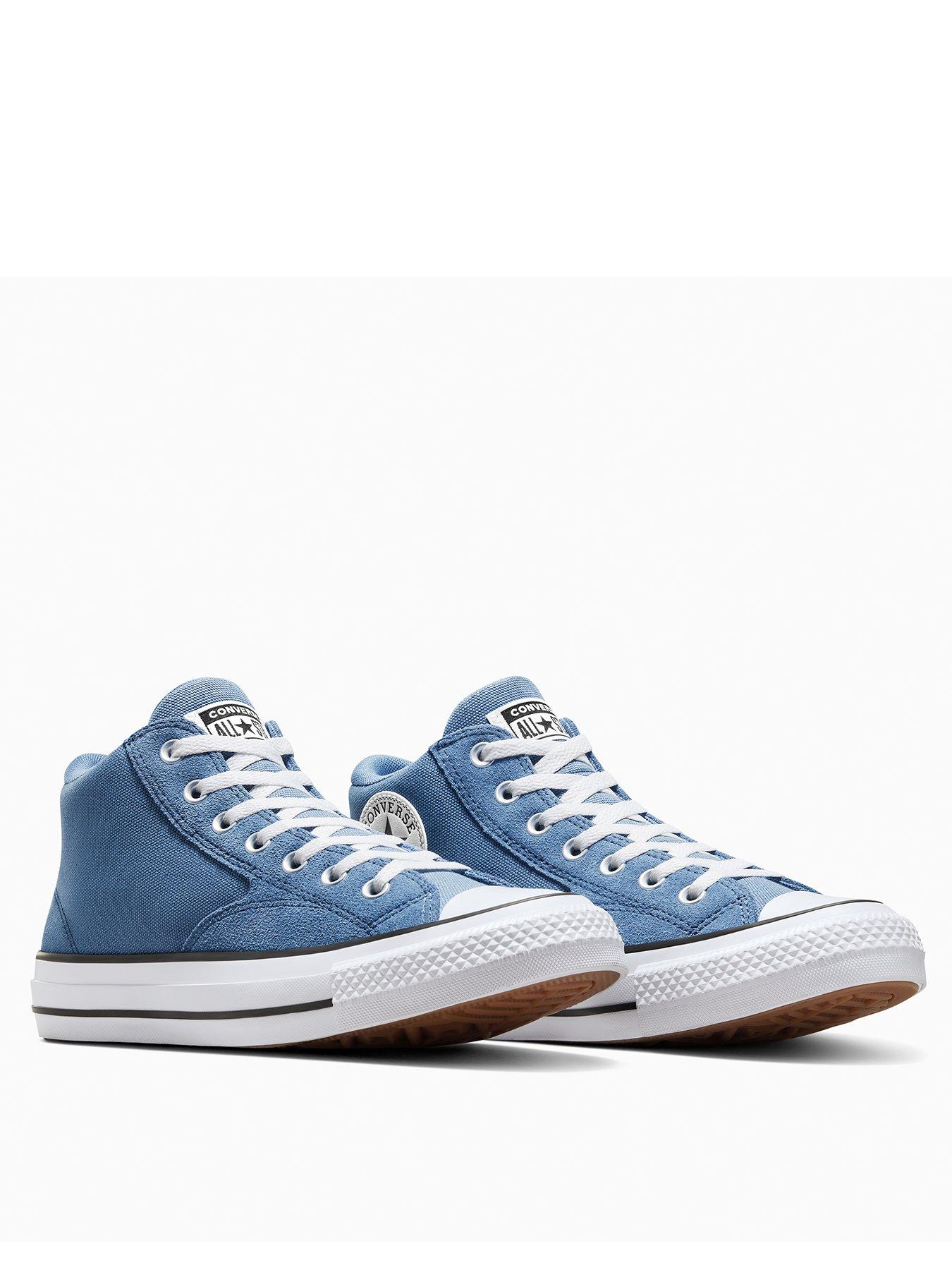  image of converse-mens-chuck-taylor-all-star-malden-street-canvas-trainers-blue