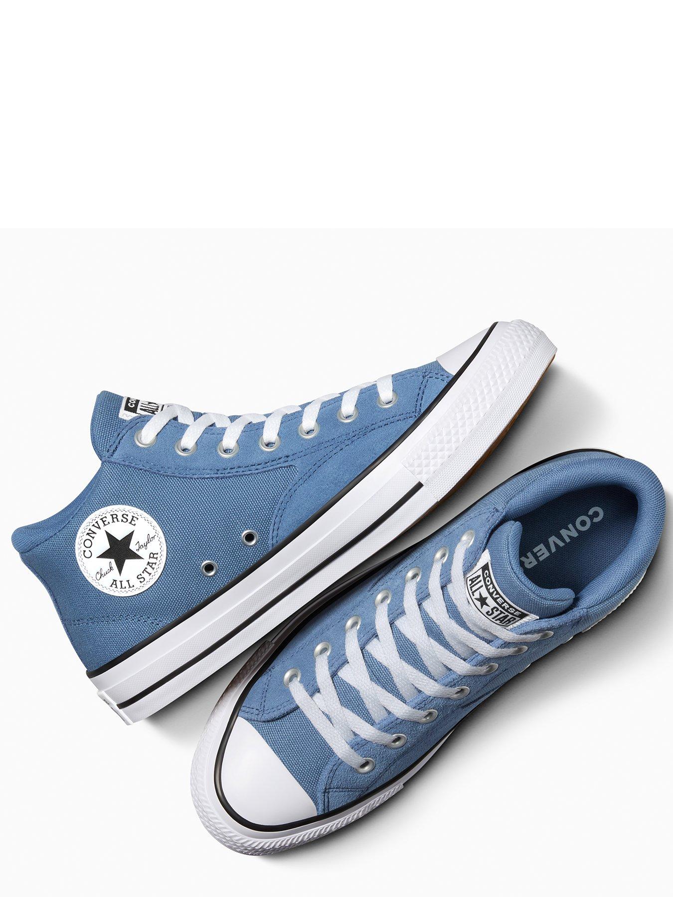  image of converse-mens-chuck-taylor-all-star-malden-street-canvas-trainers-blue