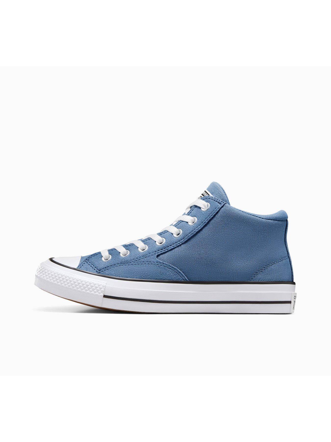  image of converse-mens-chuck-taylor-all-star-malden-street-canvas-trainers-blue