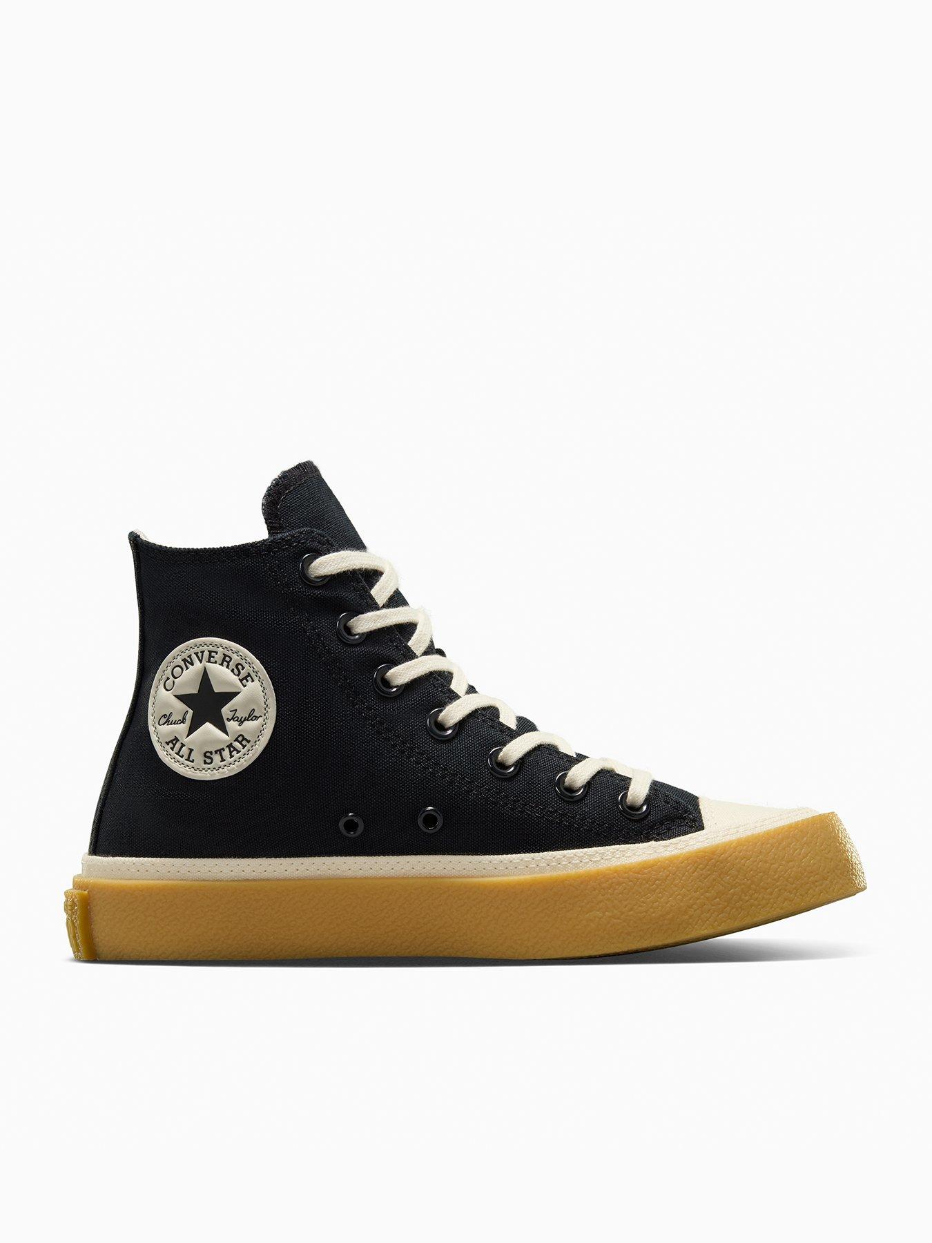  image of converse-womens-chuck-taylor-all-star-canvas-hi-top-black