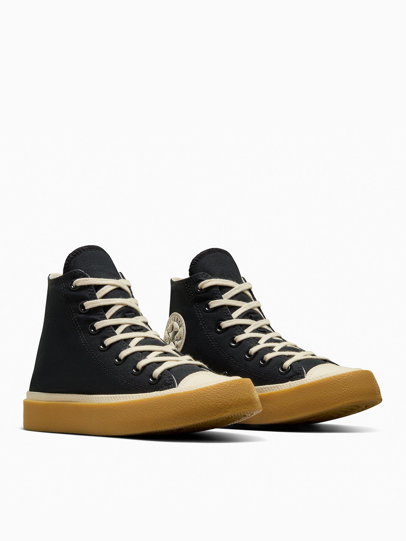  image of converse-womens-chuck-taylor-all-star-canvas-hi-top-black