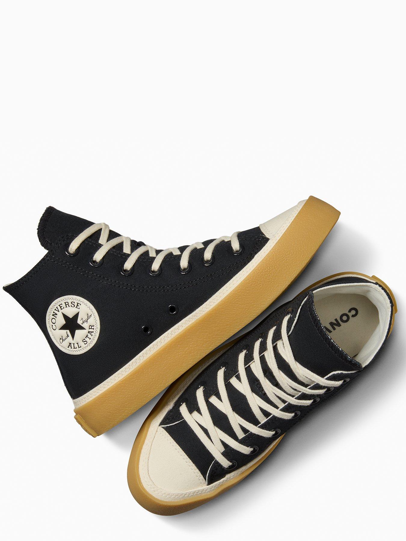  image of converse-womens-chuck-taylor-all-star-canvas-hi-top-black