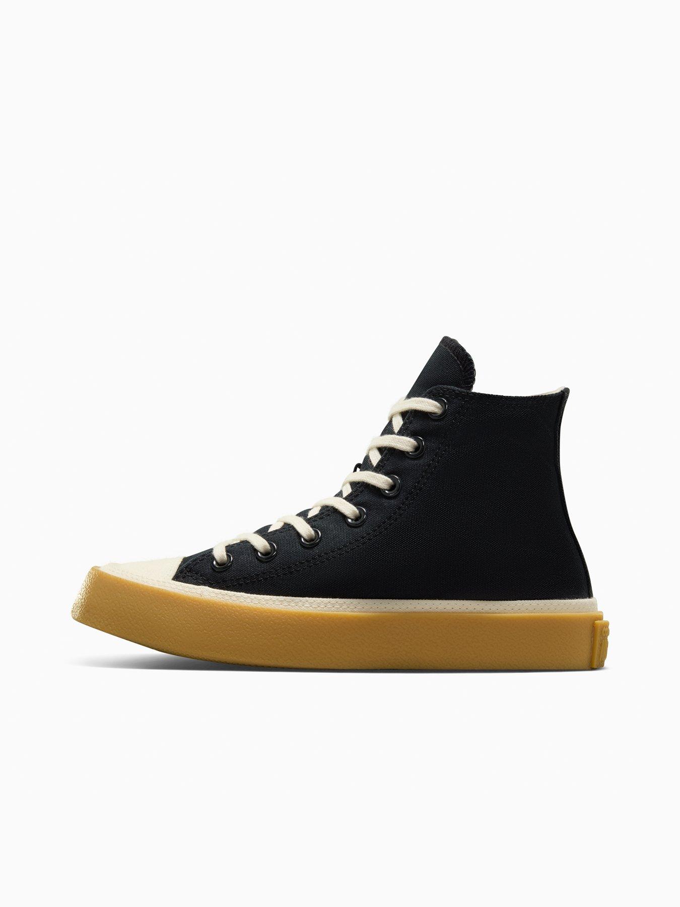  image of converse-womens-chuck-taylor-all-star-canvas-hi-top-black
