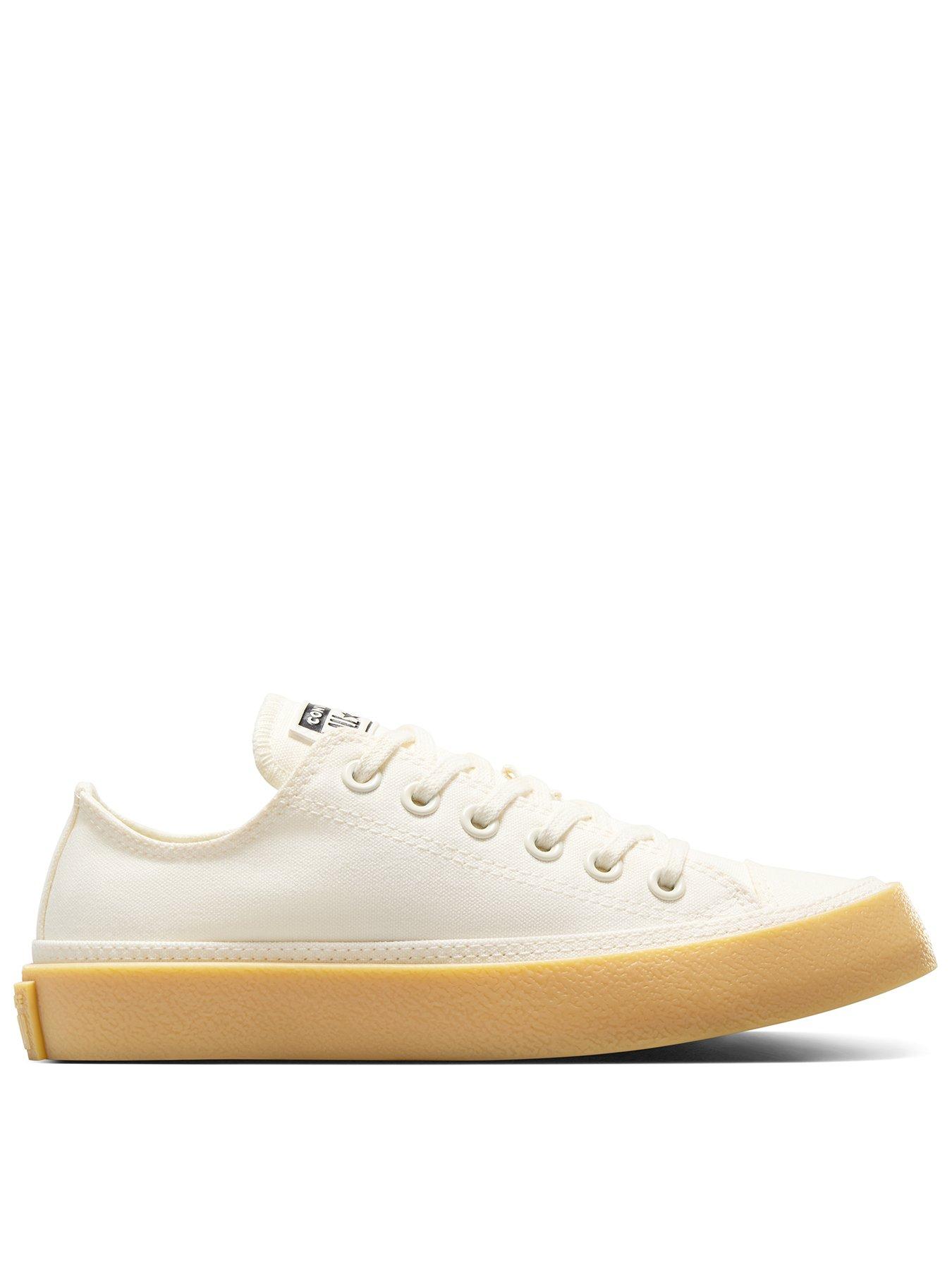  image of converse-womens-chuck-taylor-all-star-ox-low-top-canvas--ecru